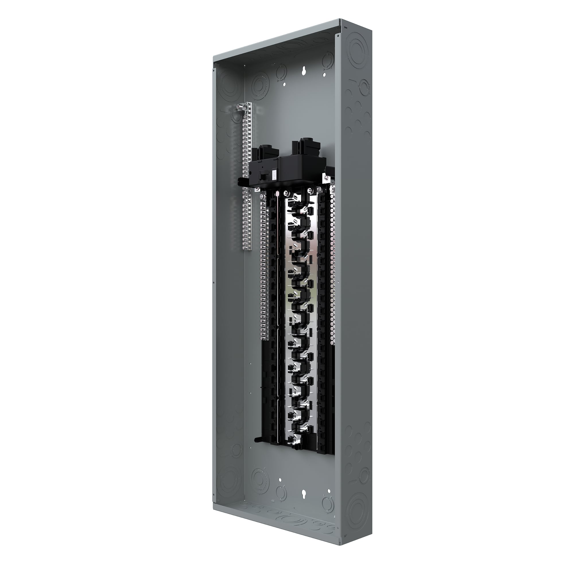PN4264B1225C SpeedFax Pro PN Series 1-Phase Assembled Convertible Low Voltage Main Breaker Load Center With Copper Bus Bar and Gray Combination Trim, 120/240 V AC, 225 A, 22 kAIC Interrupt