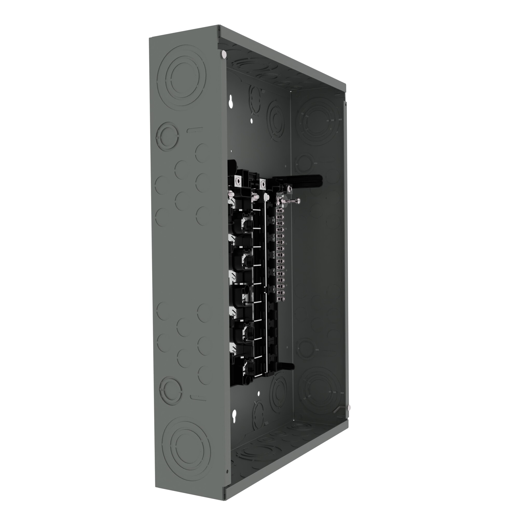 SN2020L1125 SpeedFax Standard SN Series 1-Phase Assembled Low Voltage Main Lug Load Center With Aluminum Bus Bar and Gray Combination Trim, 120/240 V AC, 125 A, 100 kAIC Interrupt