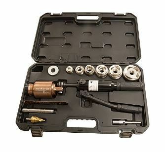 58973801 Max Punch 360 Hydraulic Knockout Tool, For Conduit/Pipe Dia: 1/2 to 2 in, 12 ga THK Max Stainless Steel, 21 in OAL, 4 in Stainless Steel Punching Capacity