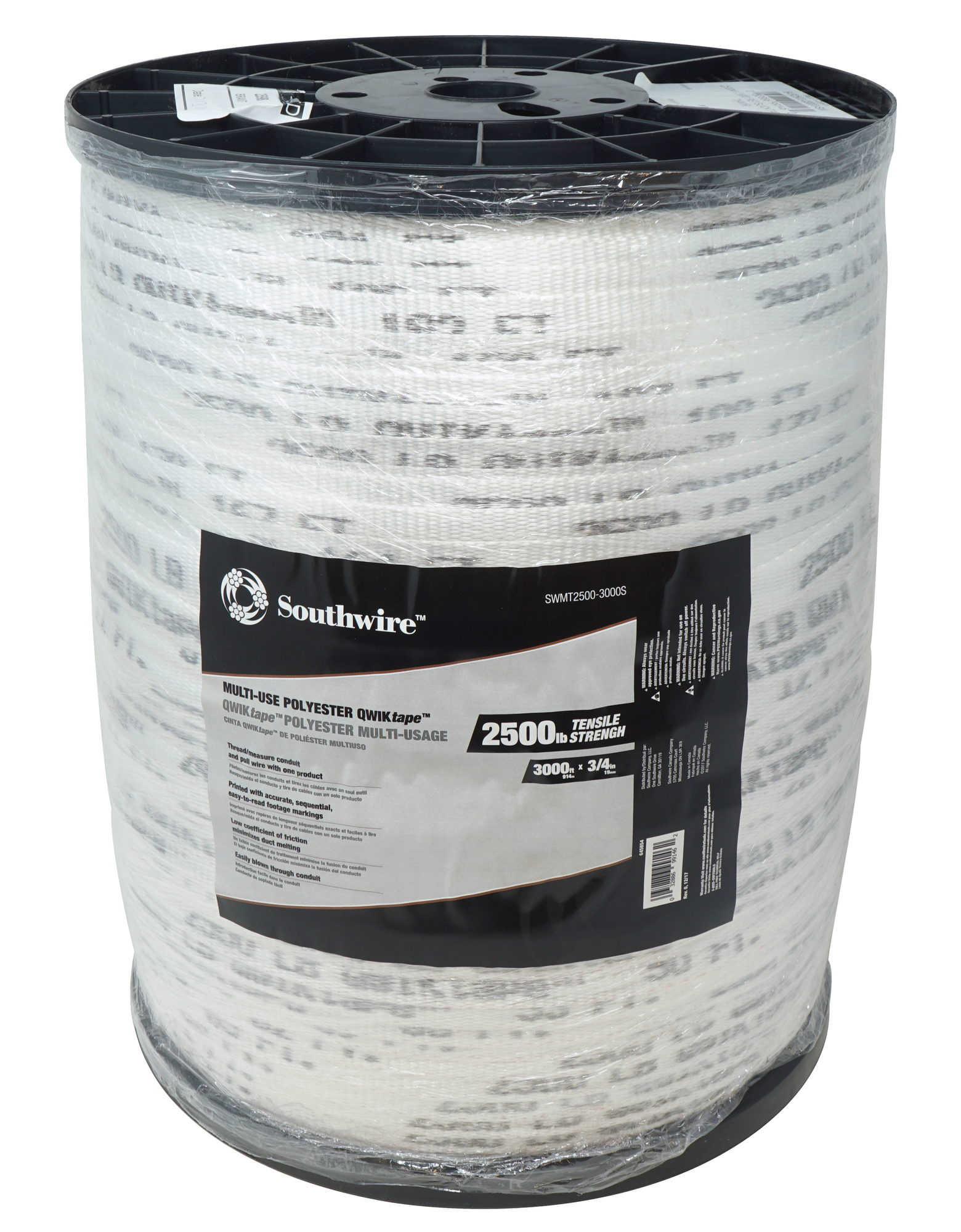 64585401 Fish Tape, 3/4 in W Tape, 3000 ft L Tape
