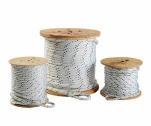 57791301 QWIKrope Double Braided Cable Pulling Rope, 7/8 in OD, 900 ft L, 31000 lb, 10000 lb Working, Polyester