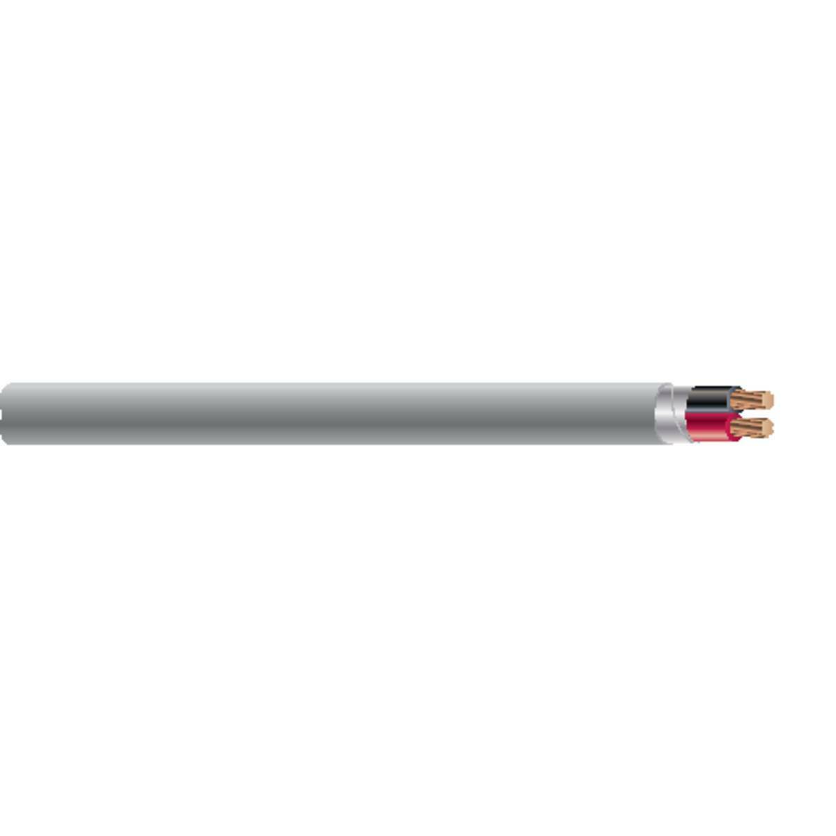 R20007-1D Tappan 31SR Type CMR CL3R Shielded Multi-Conductor Cable, Box Packaging, 300 V AC, (2) 22 AWG Bare Stranded Copper Conductor, 500 ft L