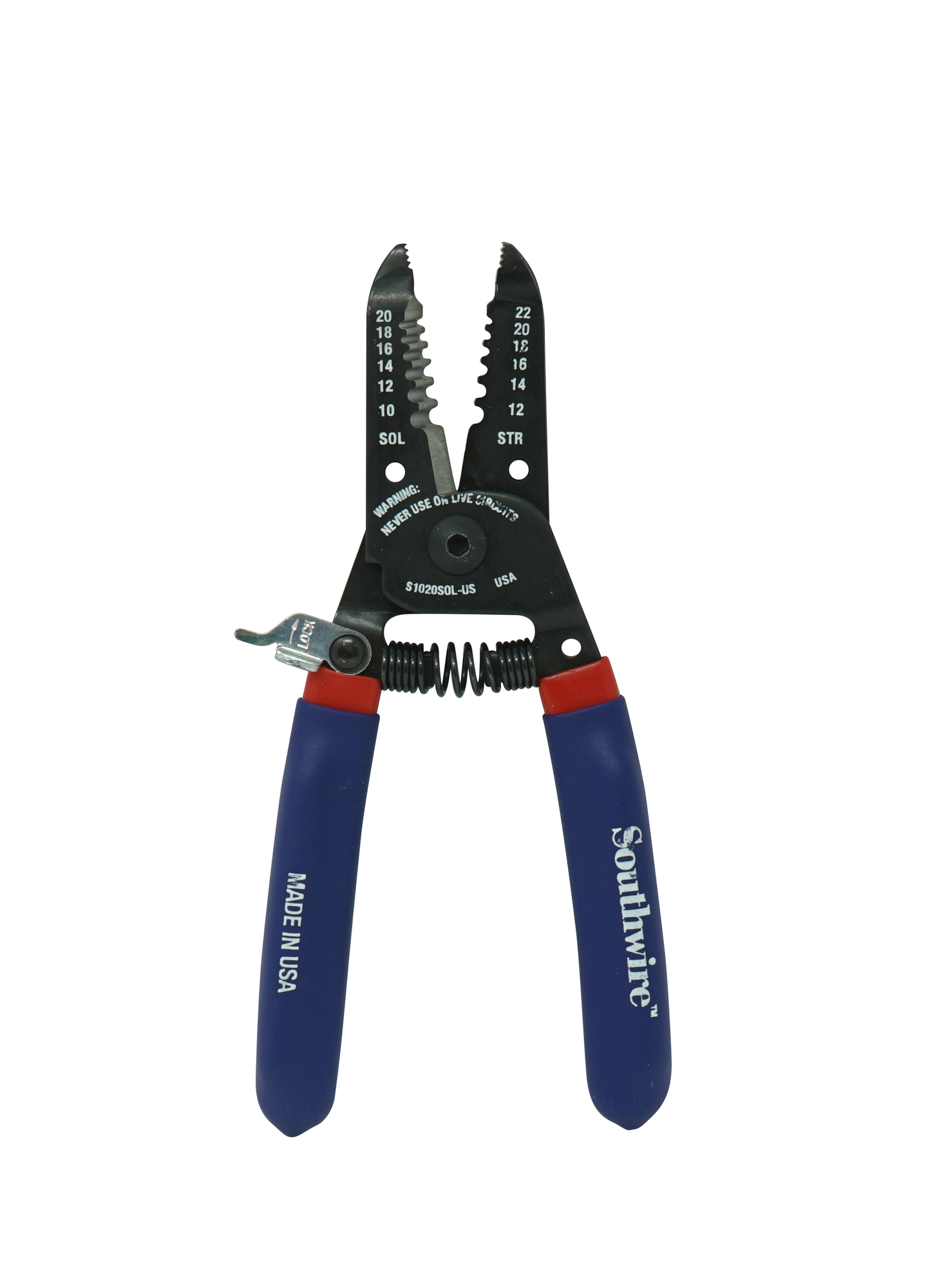 67039240 Wire Stripper/Cutter, 20 to 10 AWG, 22 to 12 AWG Solid Cable, Steel Body