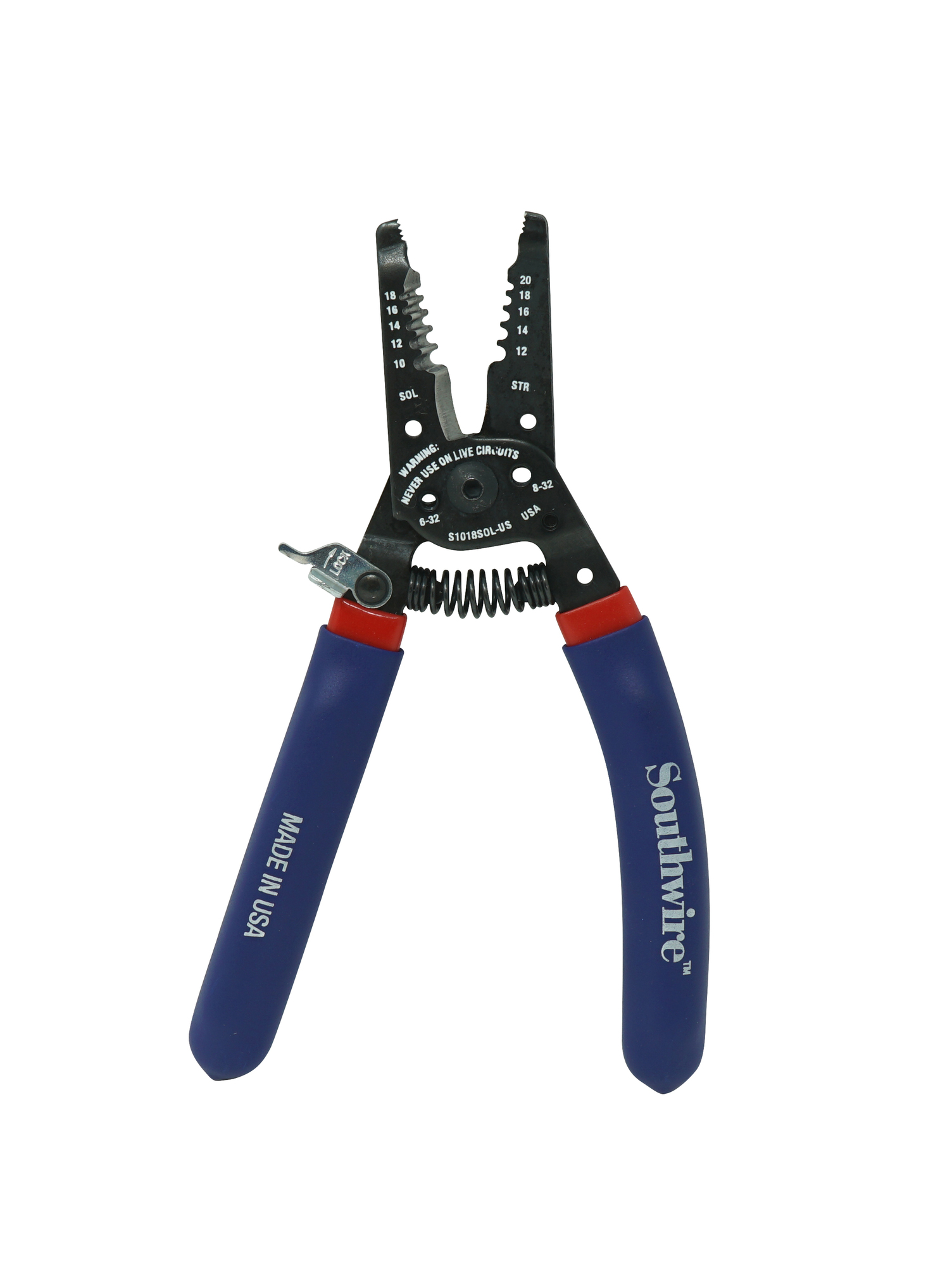 67039540 Wire Stripper/Cutter, 18 to 10 AWG, 22 to 12 AWG Solid/Stranded Cable, #6-32, #8-32 Screws Shearing, Steel Body