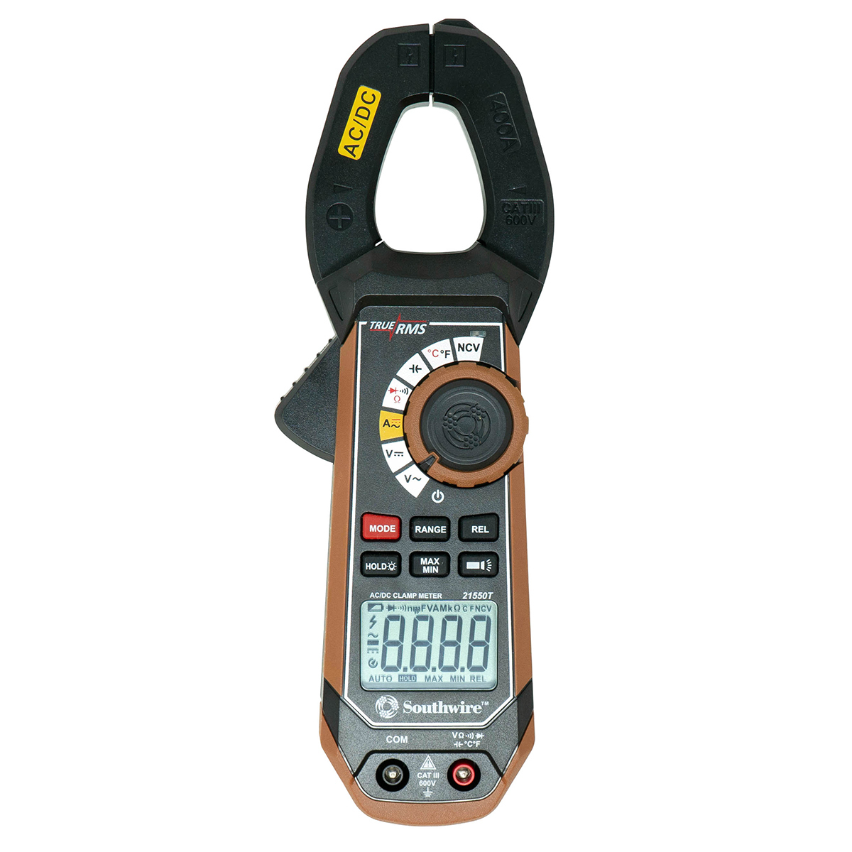 650318 AC/DC Clamp Meter With True RMS, Built-In NCV, Worklight, Third Hand Test Probe Holder, 400 A