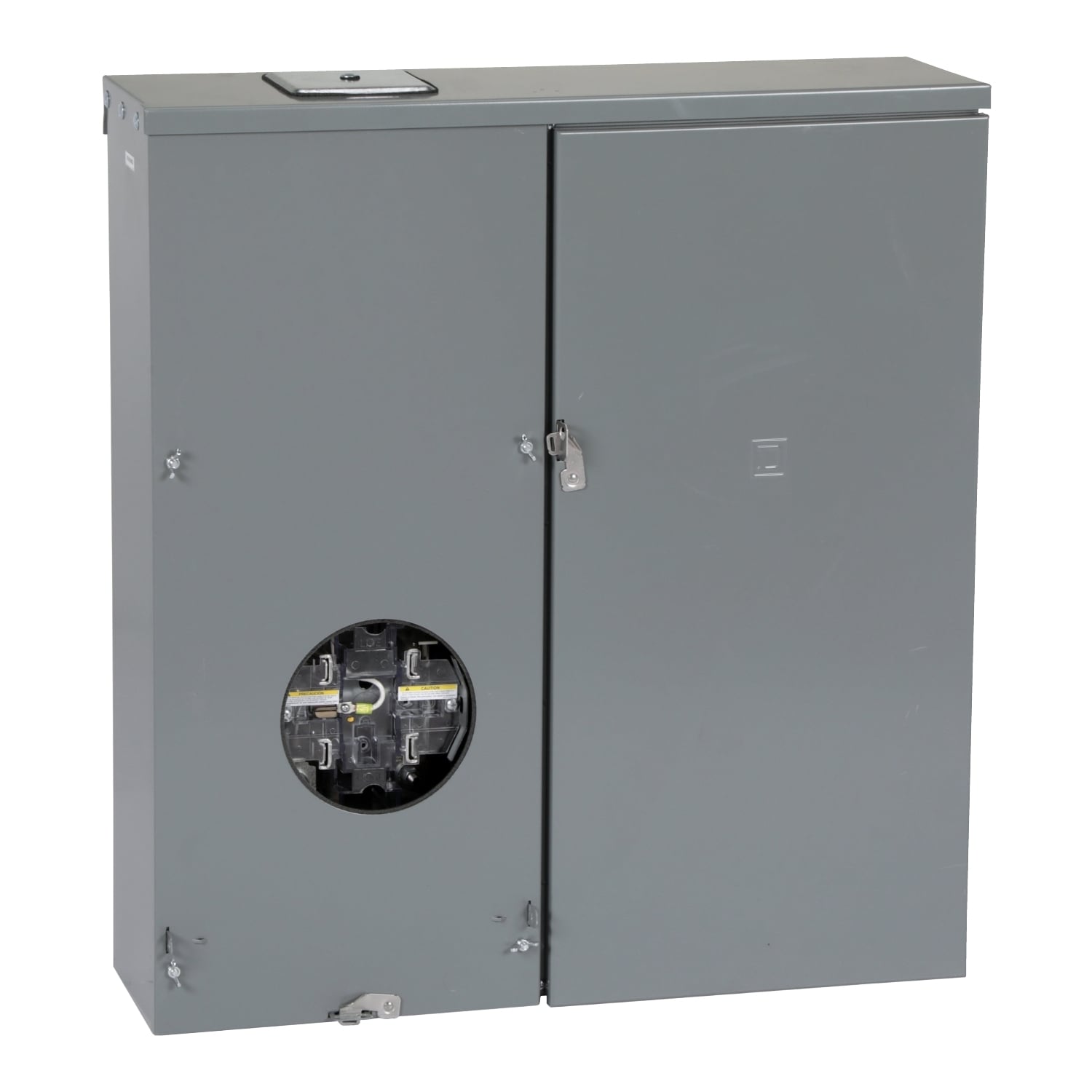 RC816D400SL Homeline Meter Main, CSED, 400 Amp, 1 Phase, Ringless, Lever, 5 Jaw, OH, UG, Surface, max 8 Spaces, 16 Circuits