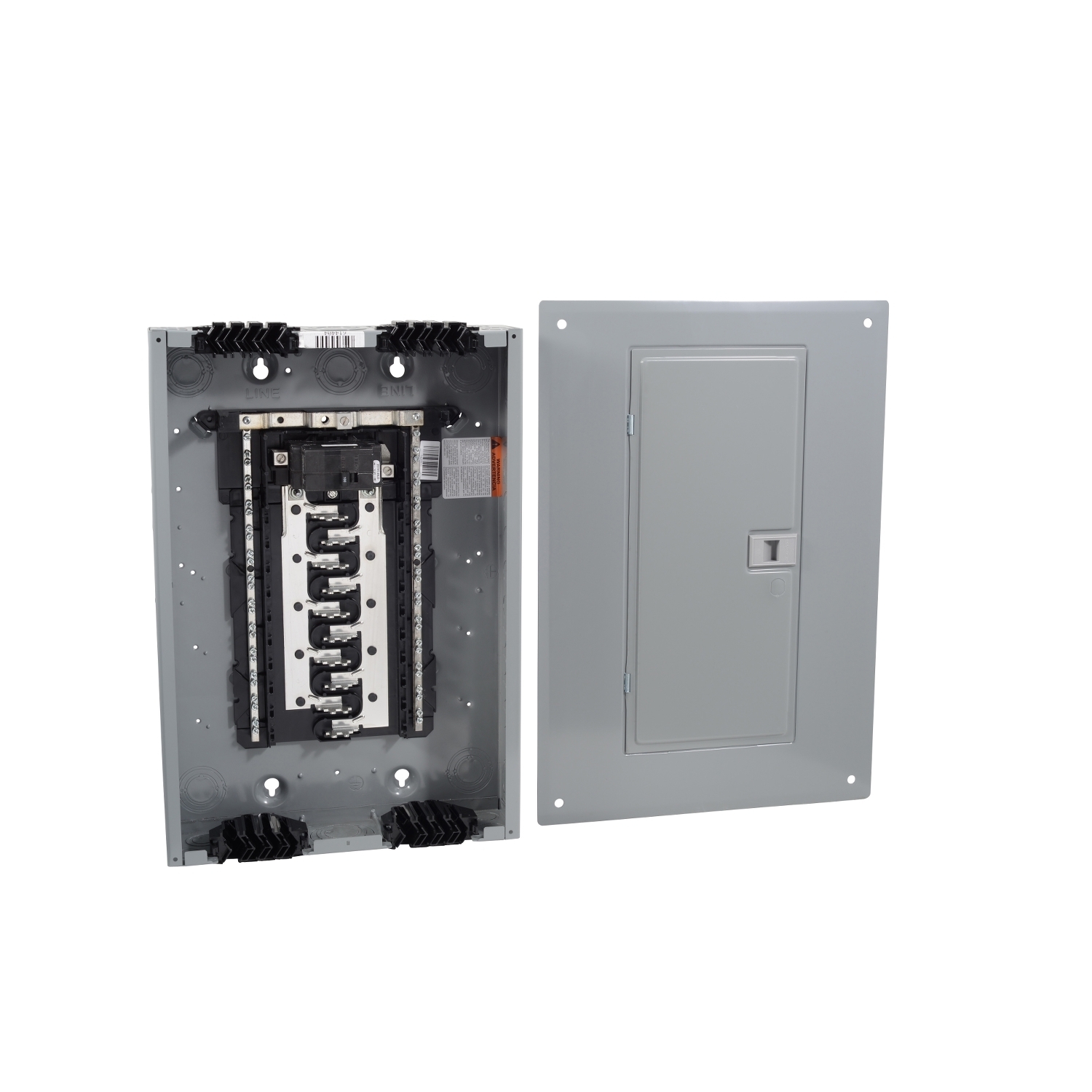 HOM2040M100PQCVP Homeline Load center, Homeline, 1 phase, 20 spaces, 40 circuits, 100A convertible main breaker, PoN, NEMA1, Qwik-grip, value pack