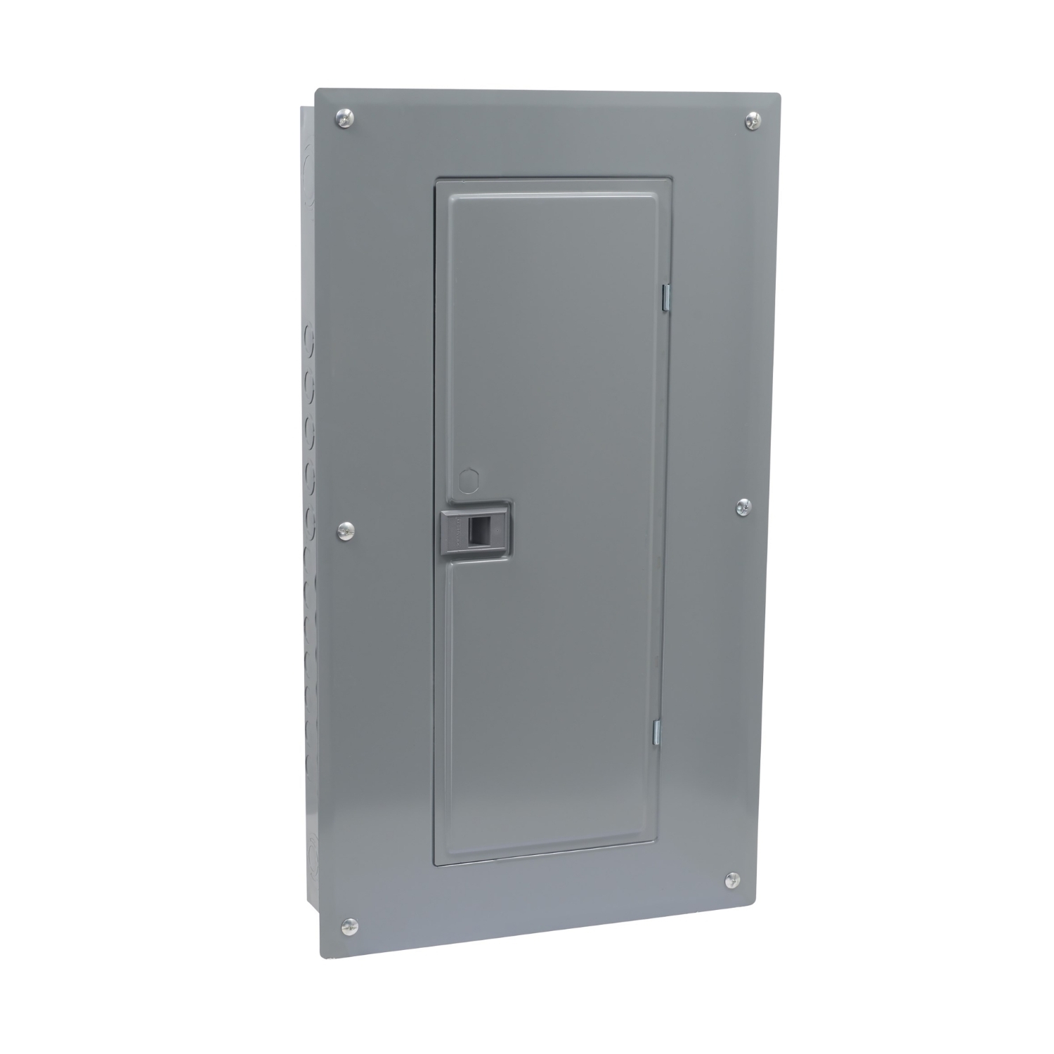 HOM2448L125PQGC Homeline Load center, Homeline, 1 phase, 24 spaces, 48 circuits, 125A convertible main lugs, PoN, NEMA1, Qwik-grip, gnd bar