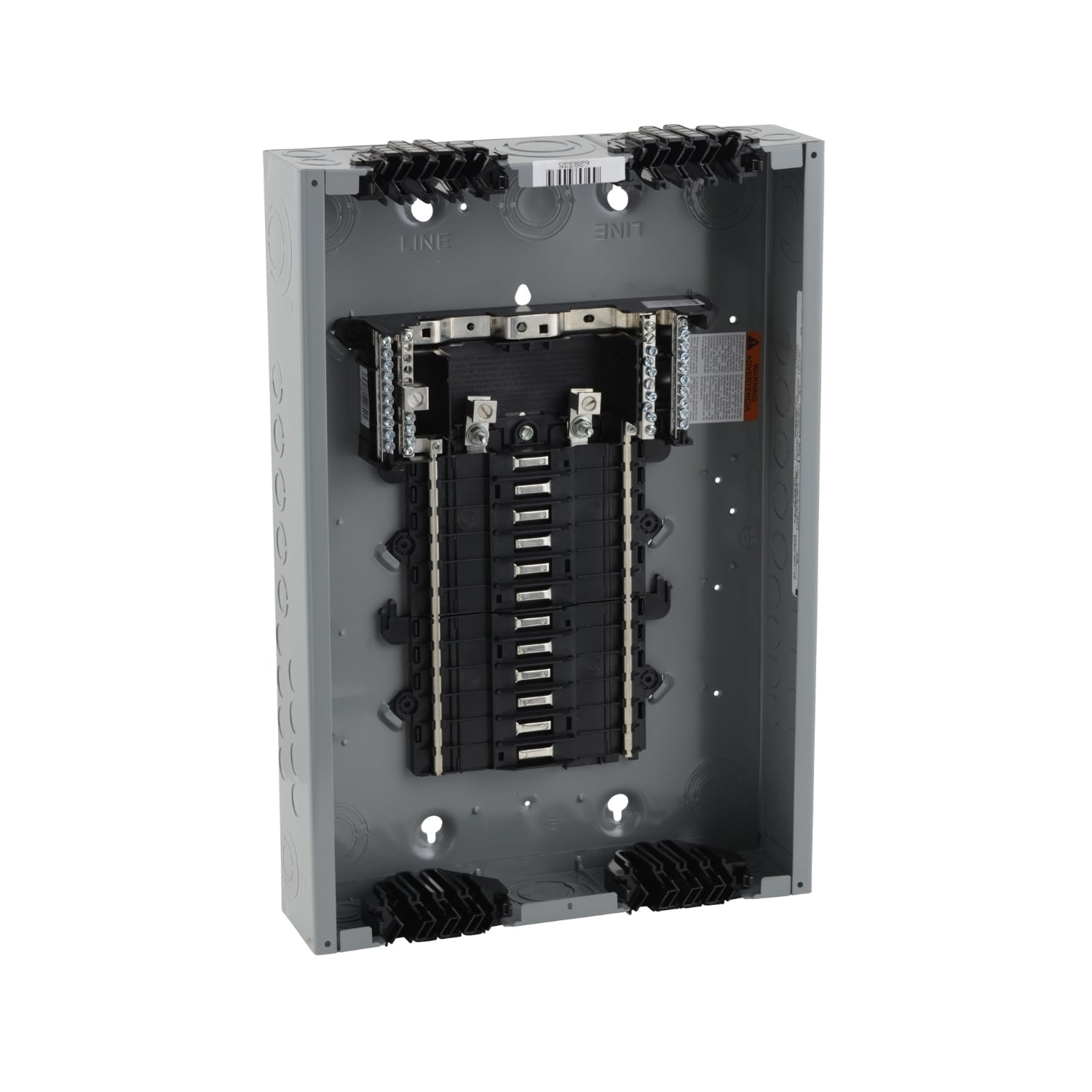 QO124L125PQG QO Qwik-Grip 1-Phase Convertible Neutral Main Lug Load Center, 120/240 V AC, 125 A, 10/65 kA Interrupt