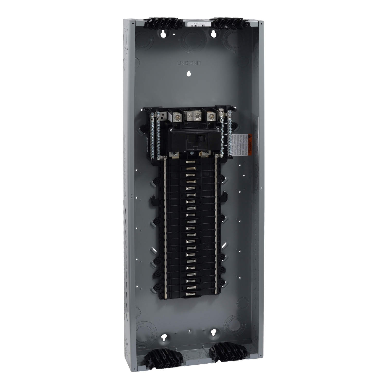 QO142M200PQ QO Qwik-Grip 1-Phase Convertible Neutral Main Breaker Load Center, 120/240 V AC, 200 A, 10/22 kA Interrupt