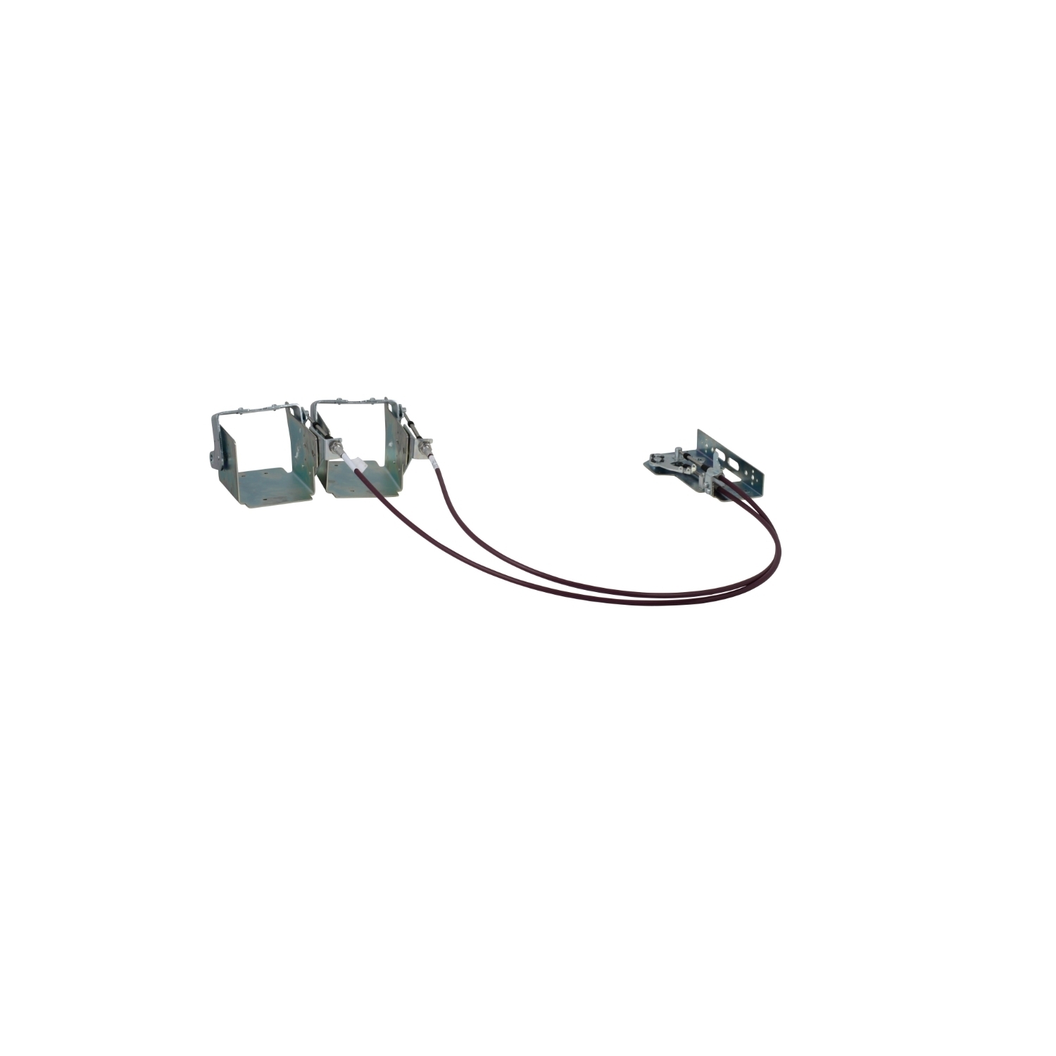 9422CSFD55 Dual Cable Operating Mechanism, Flange Handle Mounting, For Use With PowerPact H, J, MG NSF Circuit Breaker, 60 in Cable Handle to Device Connection
