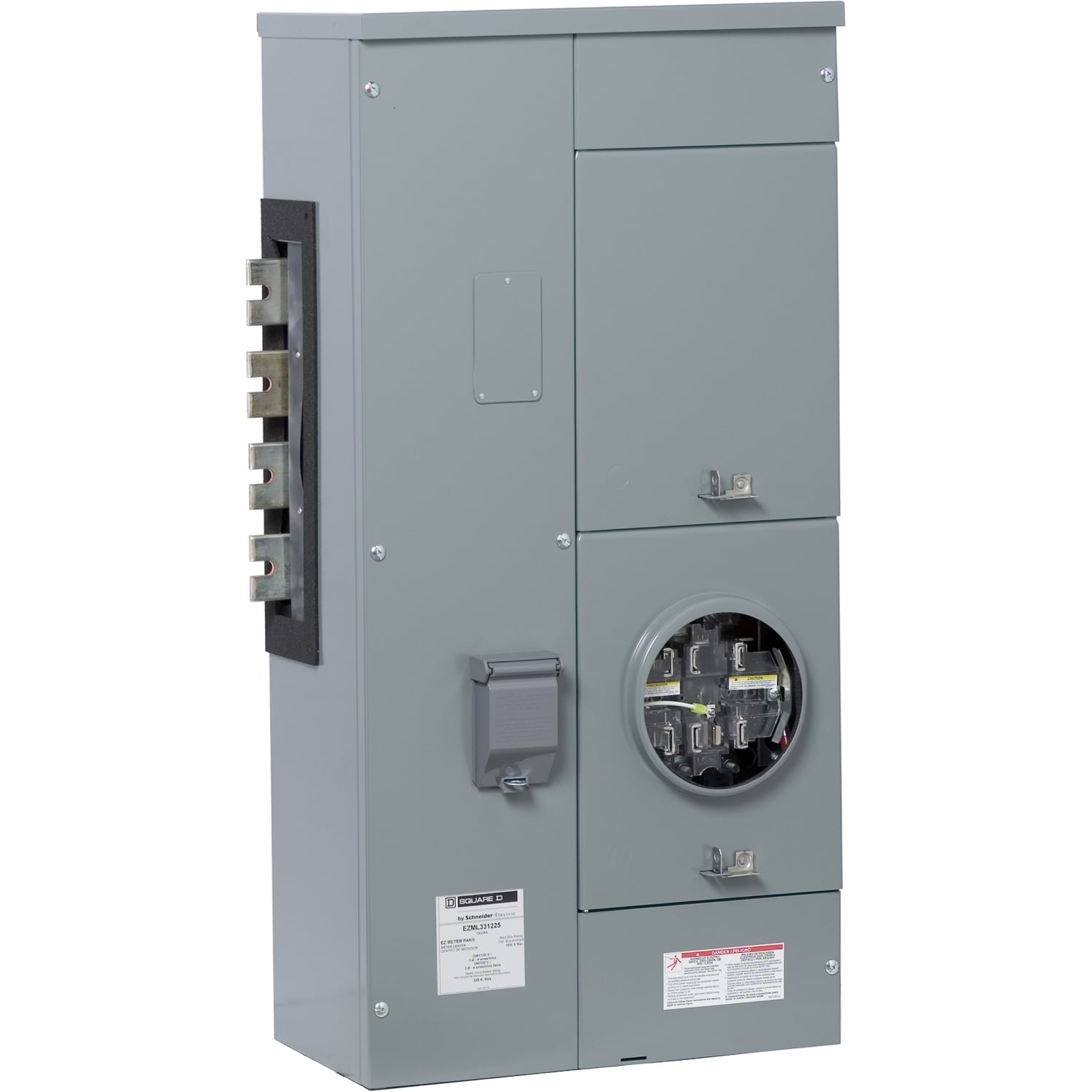 EZML331225CU Branch Unit, EZ Meter Pak, 225 Amp, 1 Socket, 208Y/120V, Lever Bypass, Ringless, Copper Busbar