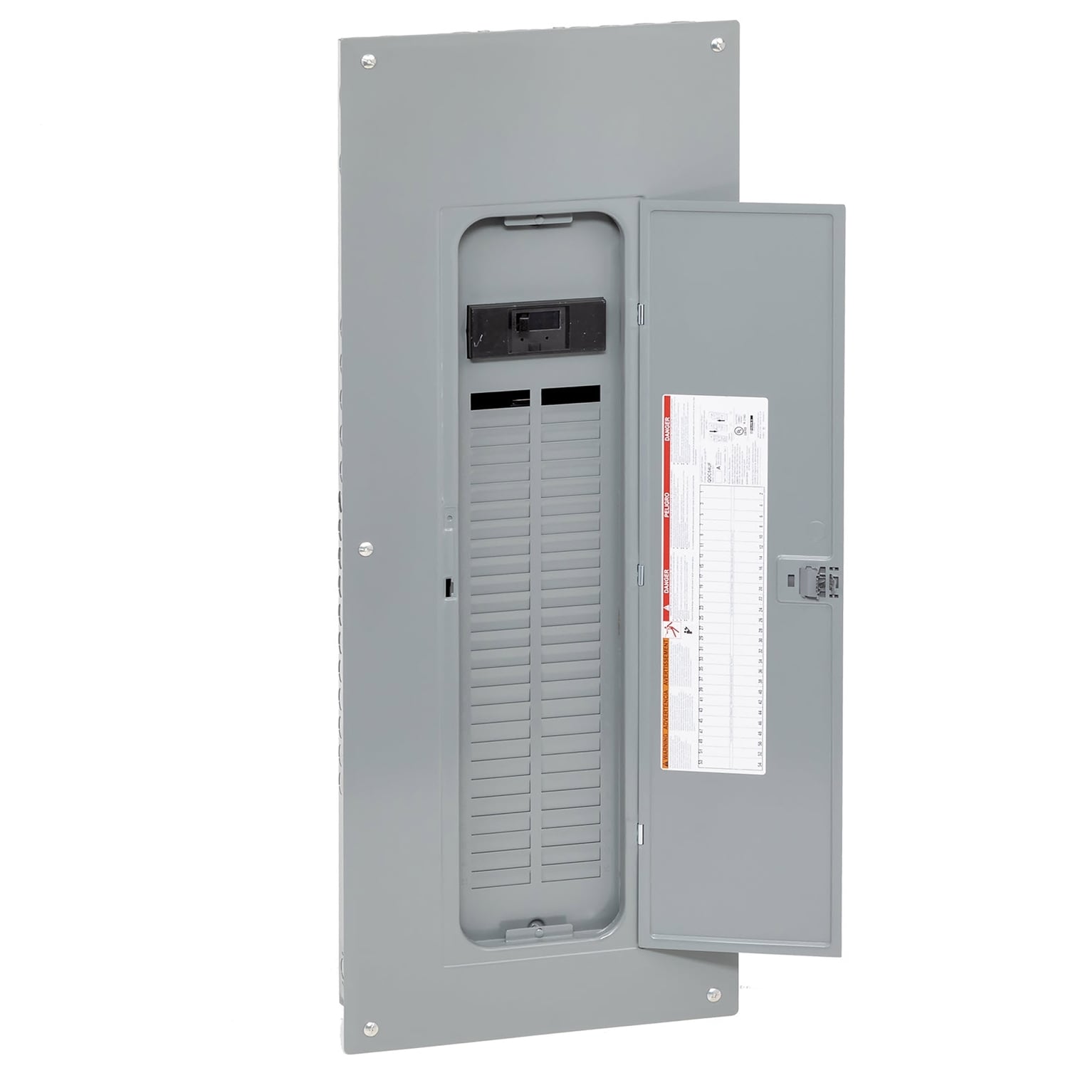 QO154M200PC 1-Phase Neutral Main Breaker Loadcenter With Combination Flush/Surface Cover, 120/240 V AC, 200 A, 22 kA Interrupt