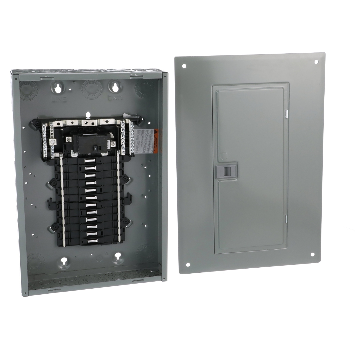 QO124M100PCVP 1-Phase Convertible Main Neutral Load Center, 120/240 V AC, 100 A, 1 Pole, 22 kA Interrupt
