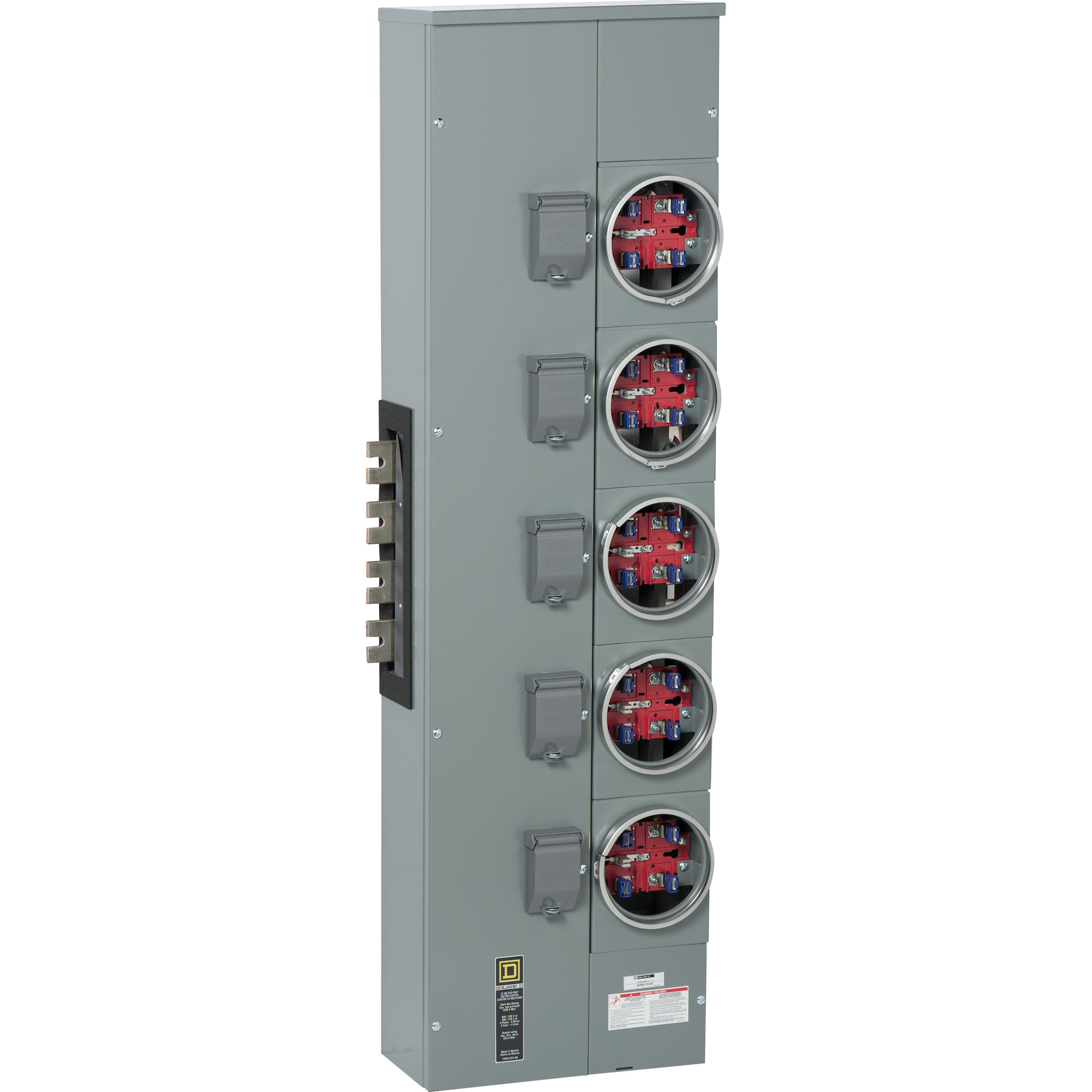 EZM315225CU EZ Meter-Pak No Bypass Meter Center Branch Unit, 225 A, 208Y/120 V AC, 1200 A Bus