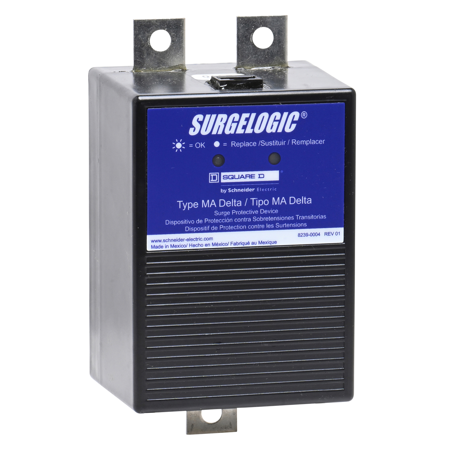 I-Line MA5IMA12 IMA Type 2 Plug-On Surge Protective Module, Panel Mount, Terminal Connection, 120 kA, 480 Delta V AC, 3-Phase, 3-Wire, NEMA 2, Plastic, Black