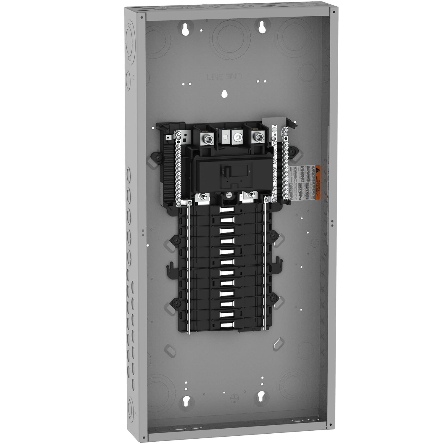 QO124M150P 1-Phase Convertible Main Neutral Load Center, 120/240 V AC, 150 A, 1 Pole, 22 kA Interrupt