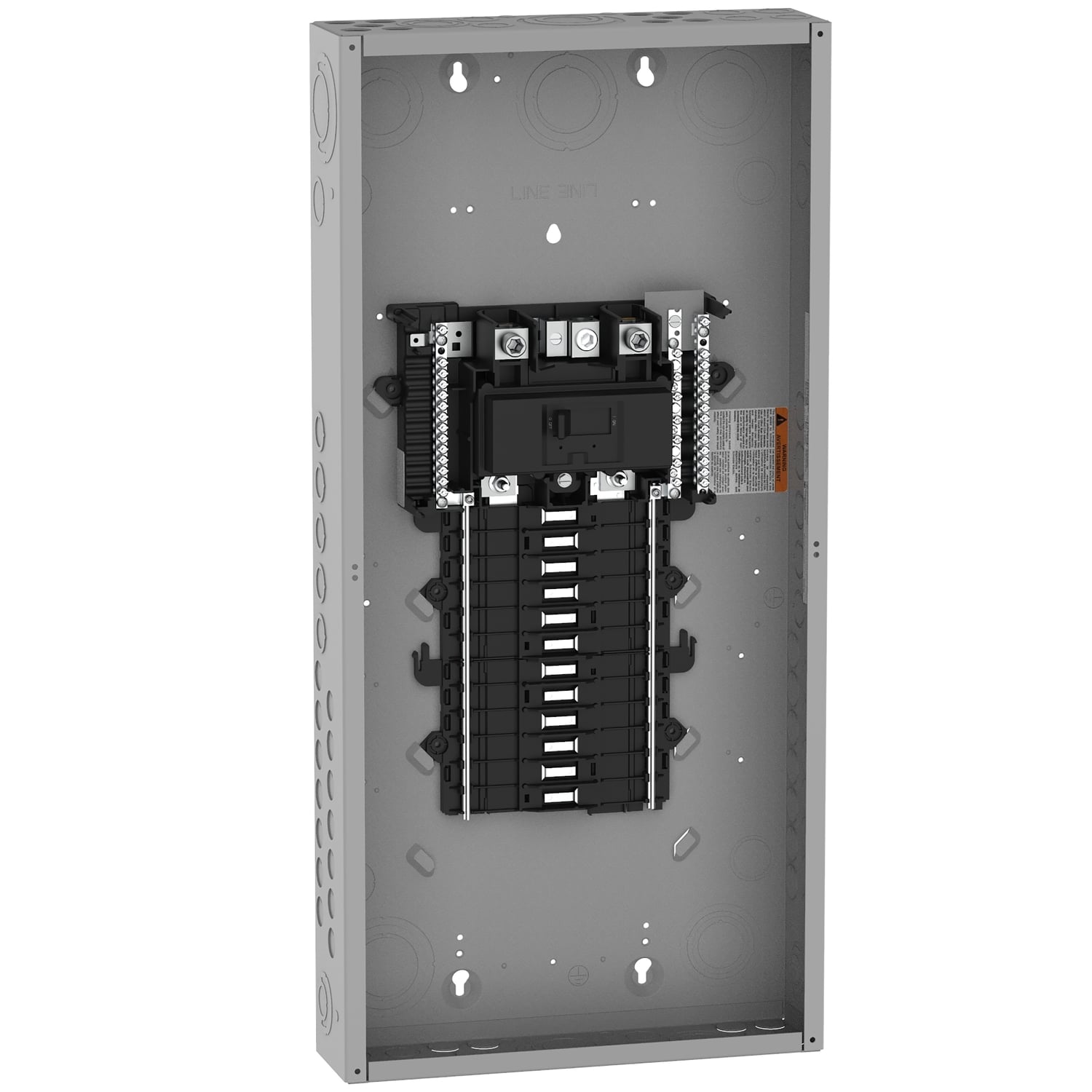 QO124M200P 1-Phase Convertible Main Neutral Load Center, 120/240 V AC, 200 A, 1 Pole, 22 kA Interrupt