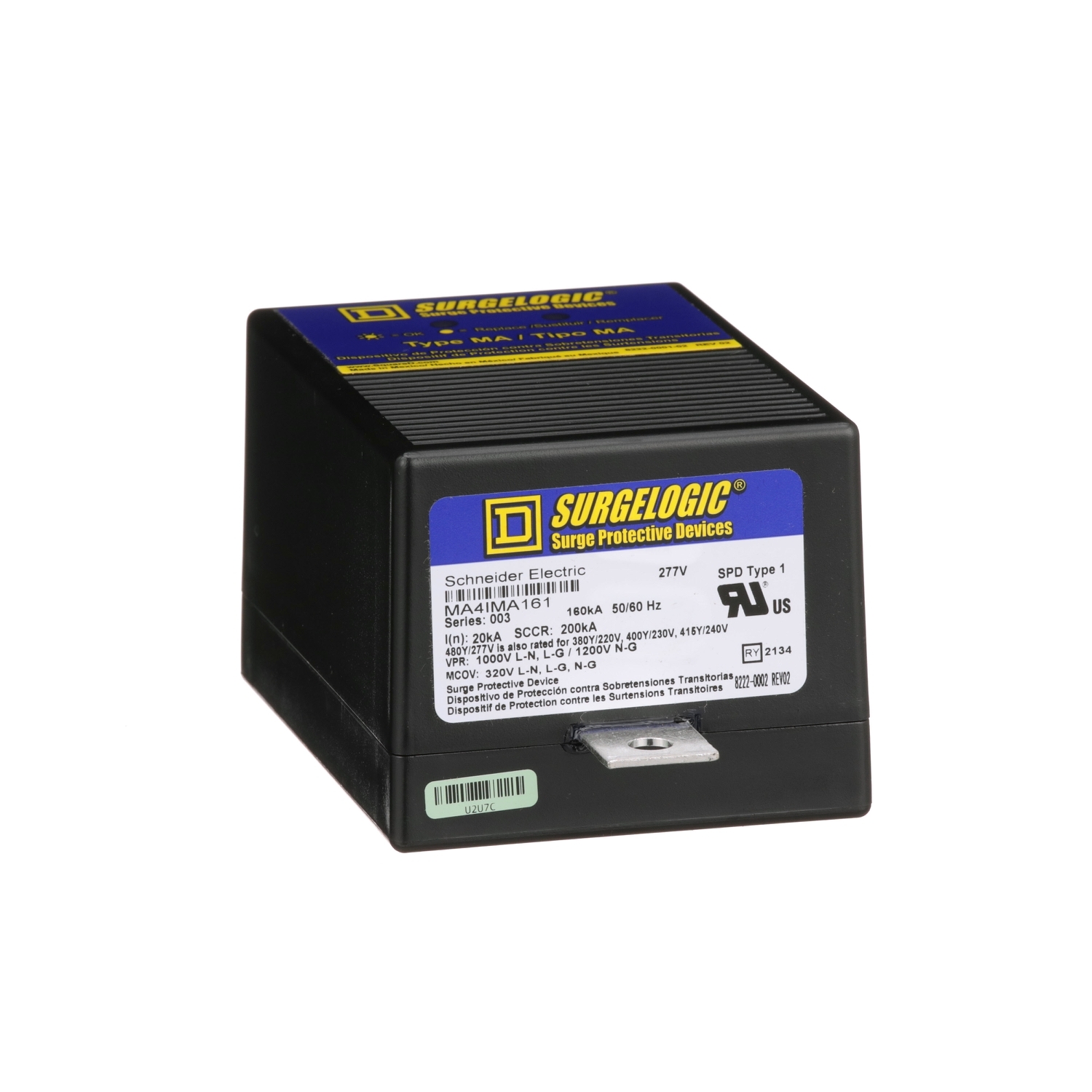 MA4IMA161 Surgelogic Type 1 Surge Protection Module, 480Y/277 V AC, 200 kA SCCR, 3 ph