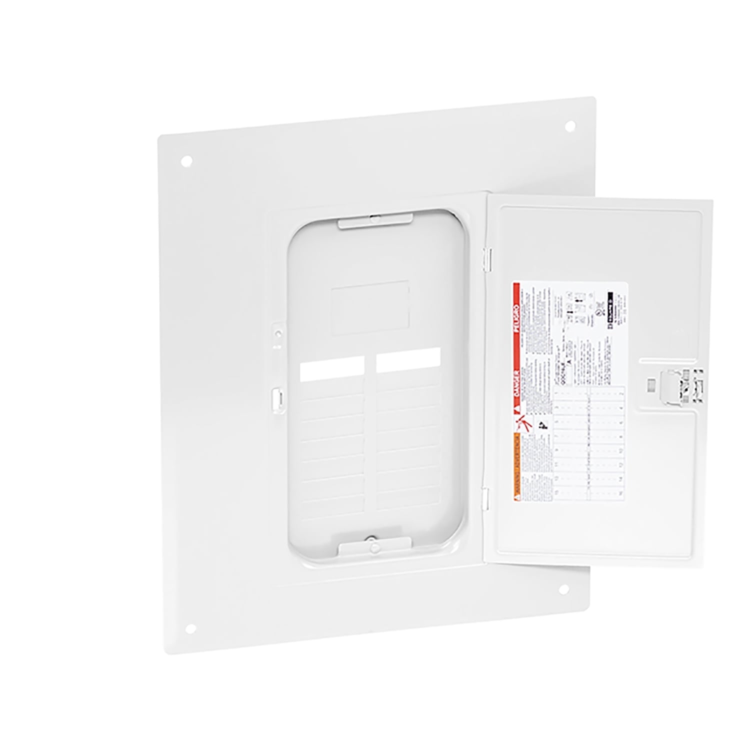 QOC16UFW 16-Circuit Standard Cover, 0.7 in L x 15.44 in W x 19.12 in H, Flush Mount