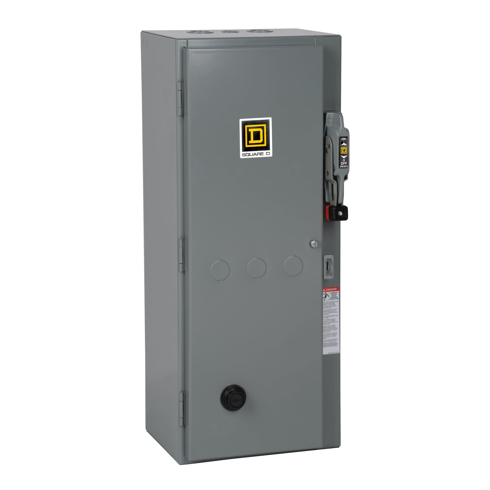 8538SDG34V81FF4T13 Type S Full Voltage Size 2 NEMA Combination Magnetic Starter With 60 A Fusible Disconnect Switch, 480 V AC Primary/120 V AC Secondary V Coil, Non-Reversing Action, 3 Poles, NEMA 1 Enclosure