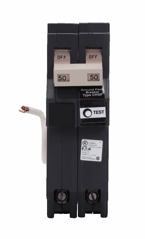 CHN215GF Miniature Circuit Breaker, 15 Amp, 2 Pole, 120/240V