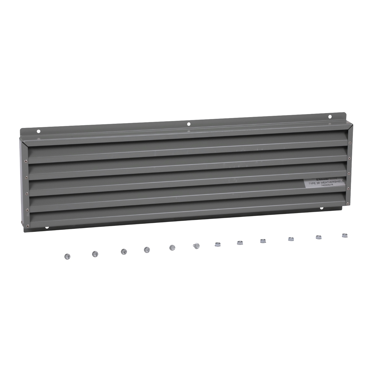 7400WS21M Transformer Weathershield, For Use With 21M Enclosure Style EXN Low Voltage Distribution Transformer, Steel, Gray