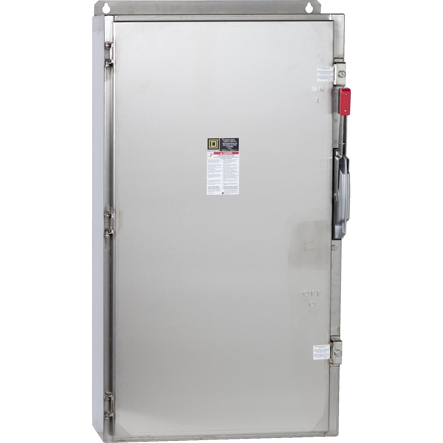 HU365SS Heavy Duty Non-Fusible Single Throw Disconnect Switch, 600 V AC/DC, 400 A, 350 hp, 3 Poles