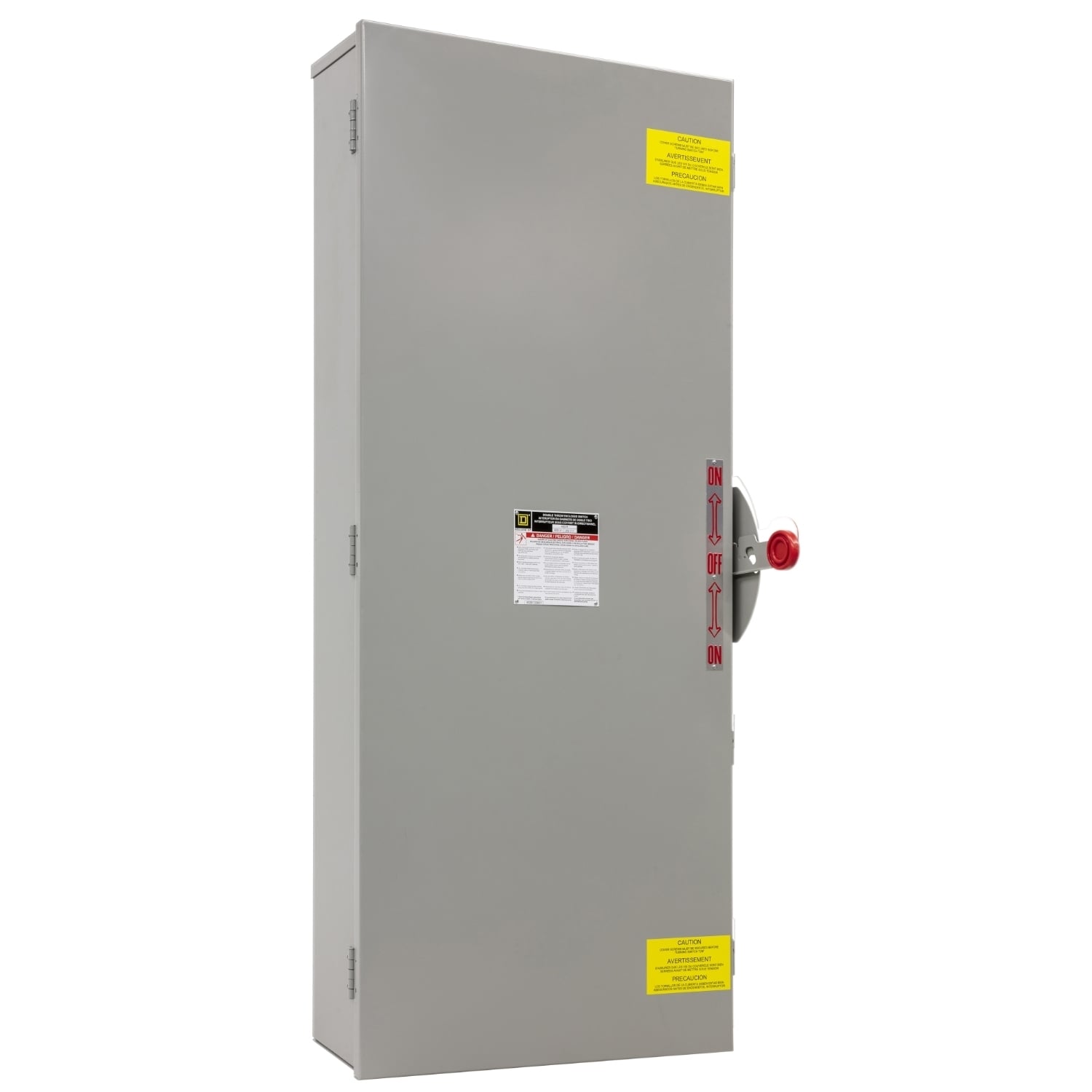 DTU365AWK Double Throw Non-Fusible Safety Switch, 600 V AC/DC, 400 A, 350 hp, 3 Poles