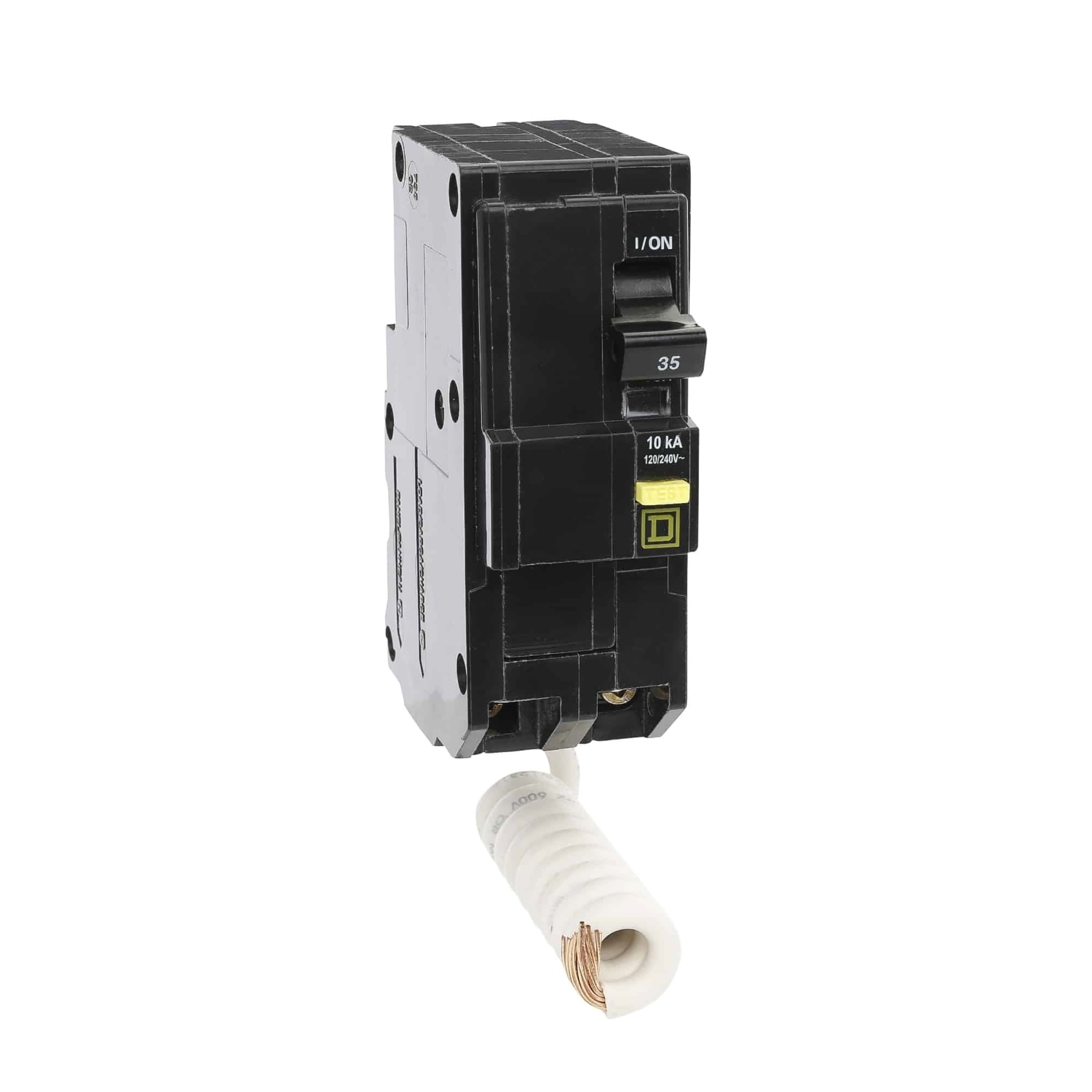 QO235GFI Miniature Circuit Breaker, 35 Amp, 2 Pole, 120/240V