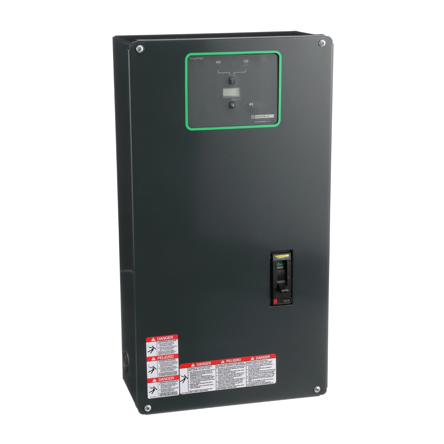 SSP01EMA24D Surgelogic EMA Surge Protective Device, 120/240 V AC, 3 Poles, 200 kA SCCR, 1 ph