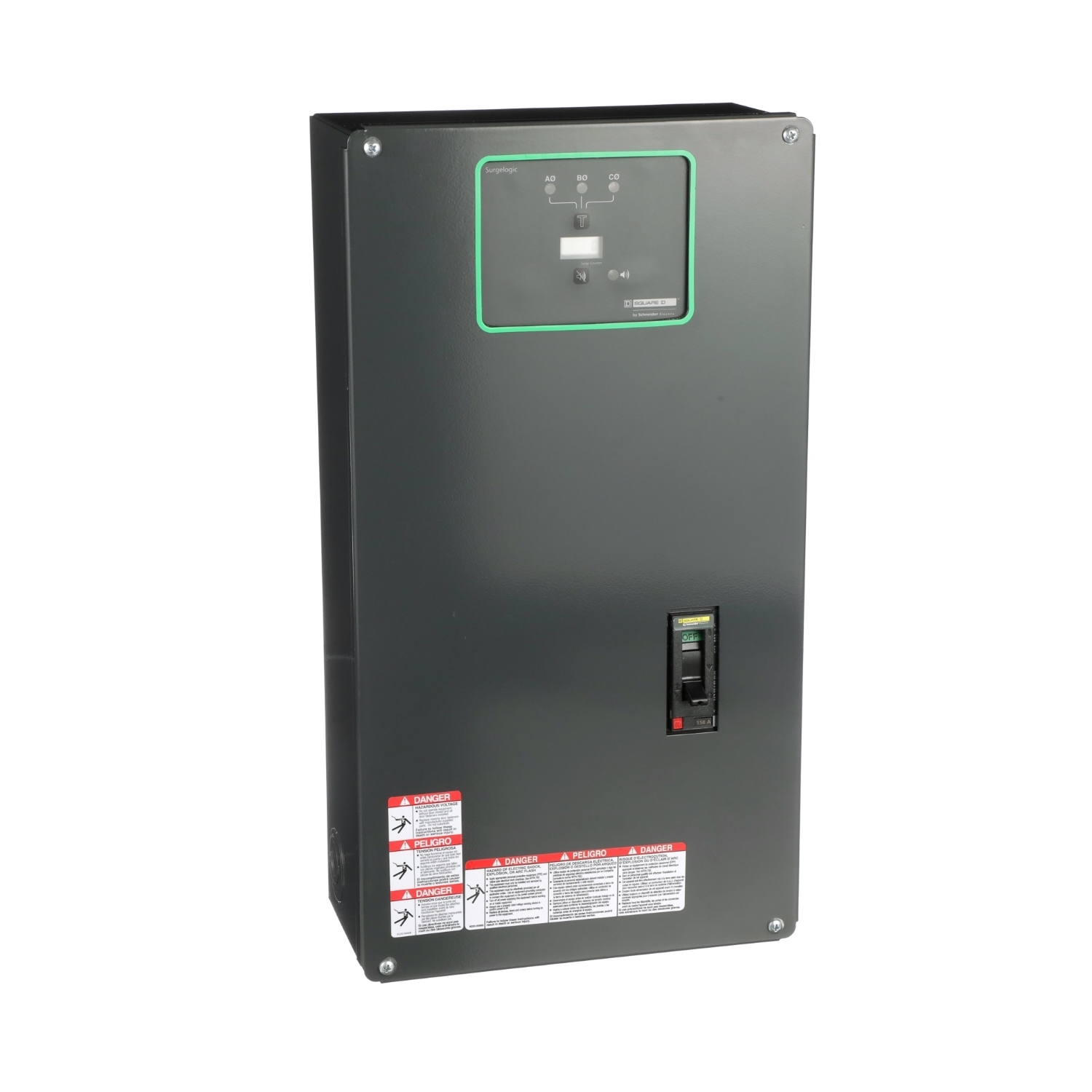 SSP02EMA16D Surgelogic EMA Surge Protective Device, 208Y/120 V AC, 3 Poles, 200 kA SCCR, 3 ph