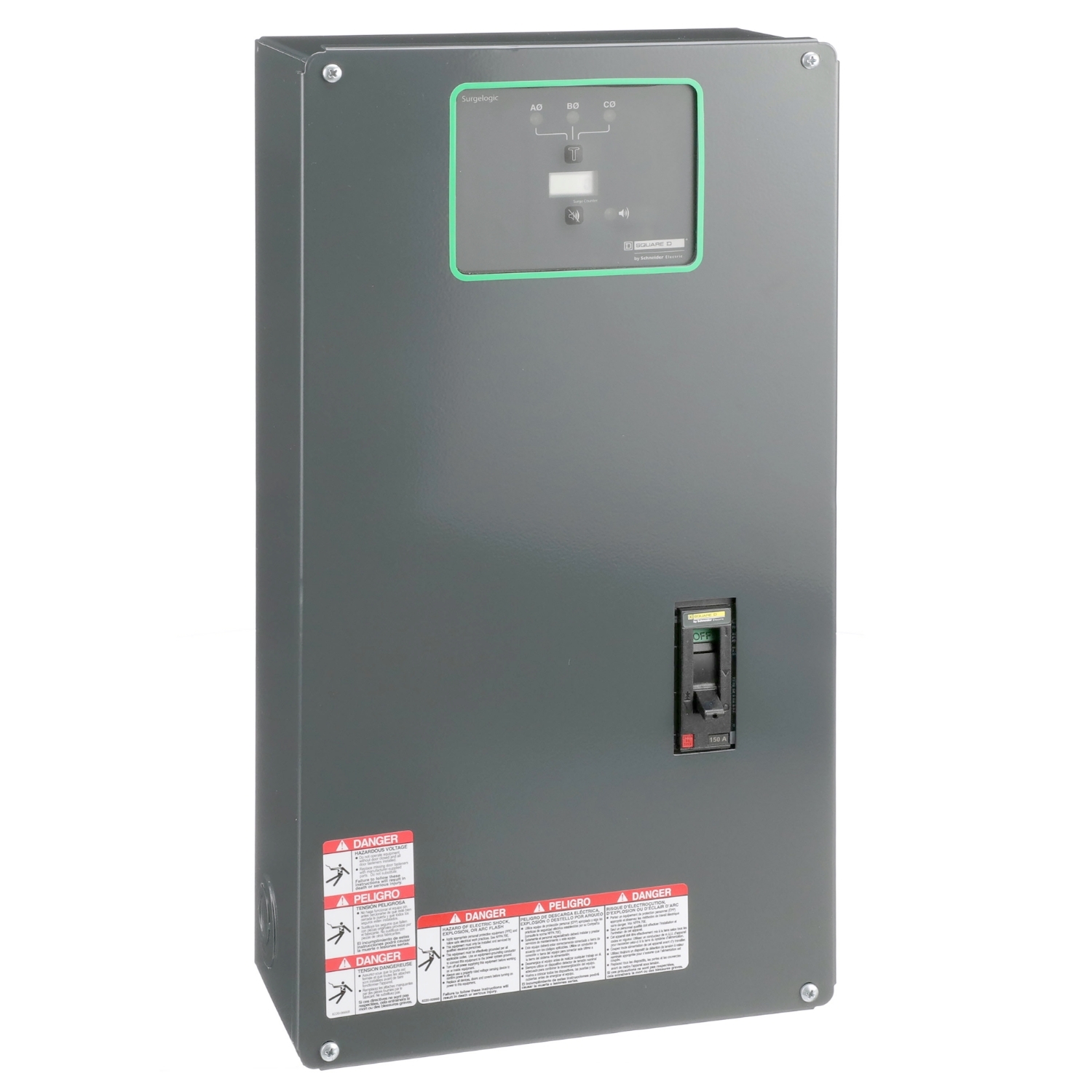 SSP02EMA32D Surgelogic EMA Surge Protective Device, 208Y/120 V AC, 3 Poles, 200 kA SCCR, 3 ph