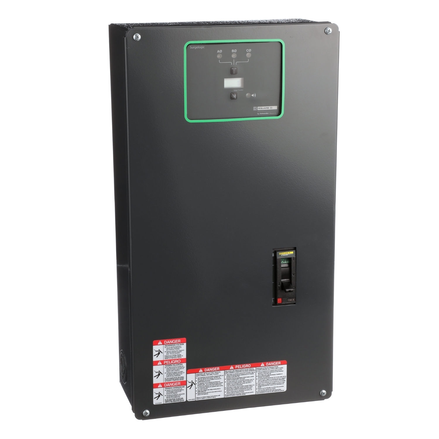 SSP04EMA12D Surgelogic EMA Surge Protective Device, 480Y/277 V AC, 3 Poles, 200 kA SCCR, 3 ph