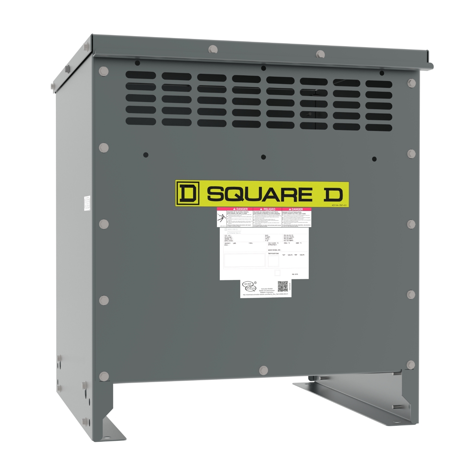 EXN15T3HCU PH Series, 480 V primary, 208Y/120 V secondary, 3 phase
