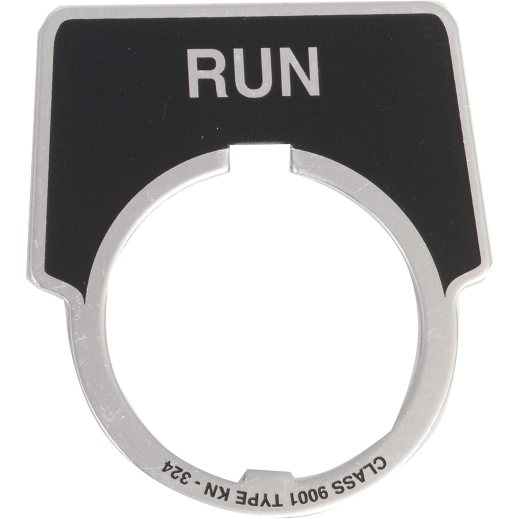 9001KN324 9001KN Series Legend, 1.8 in w, Aluminum