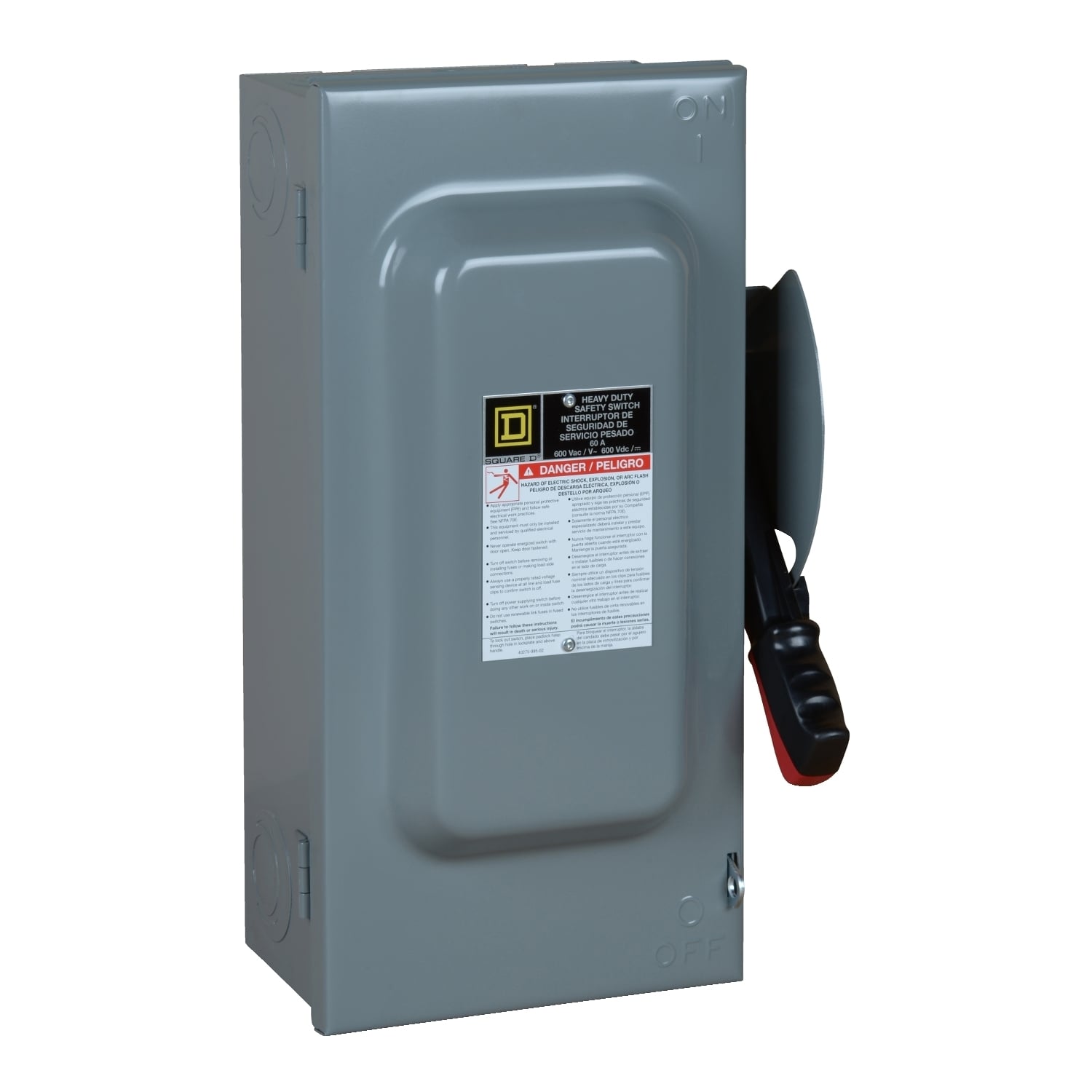 CH362, 600 VAC/VDC, 60 A, 630 hp, 3 poles