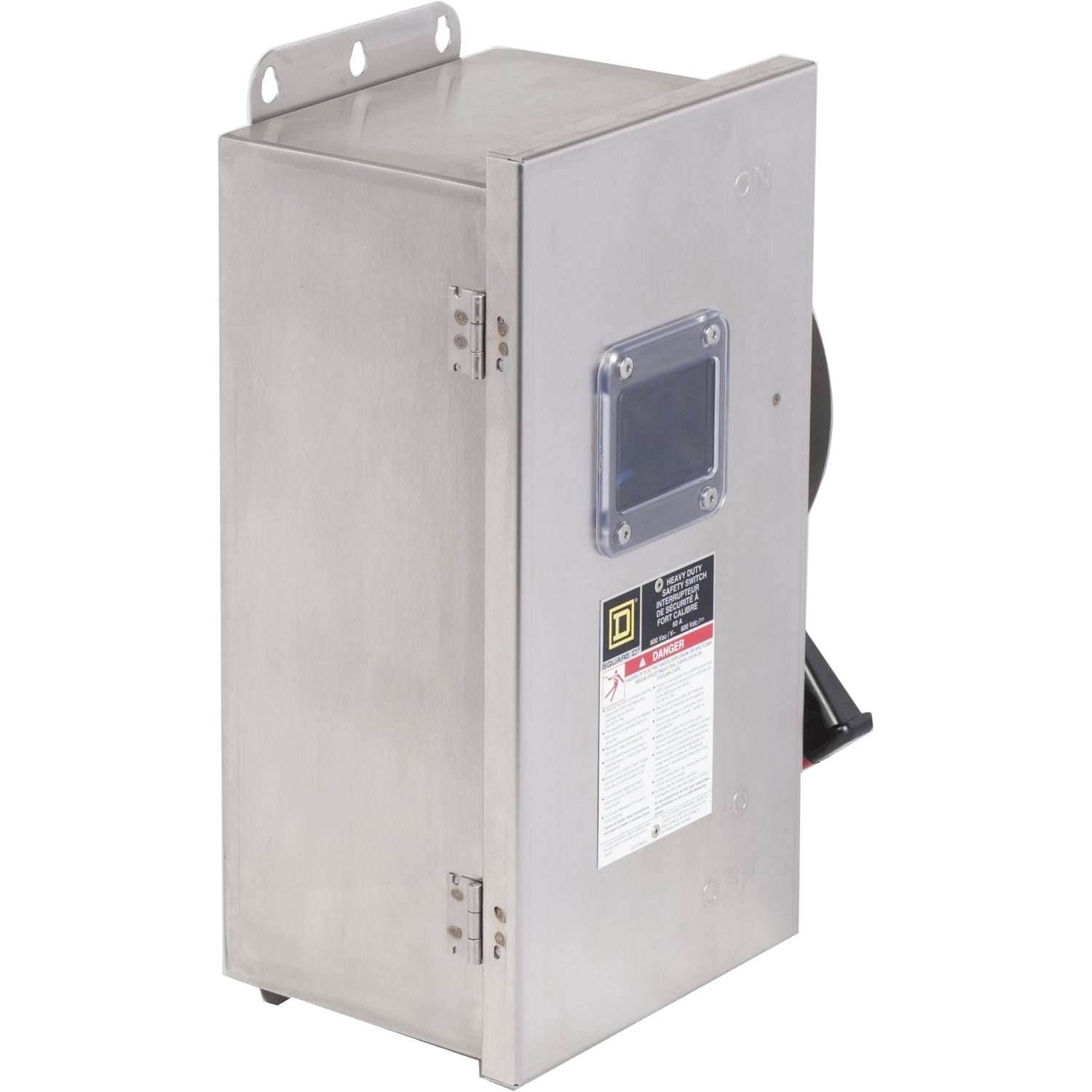 CH362DS Fusible Disconnect Heavy Duty Safety Switch, 600 VAC/VDC, 60 A, 30 hp, 50 hp, 3PST Contact, 3 Poles