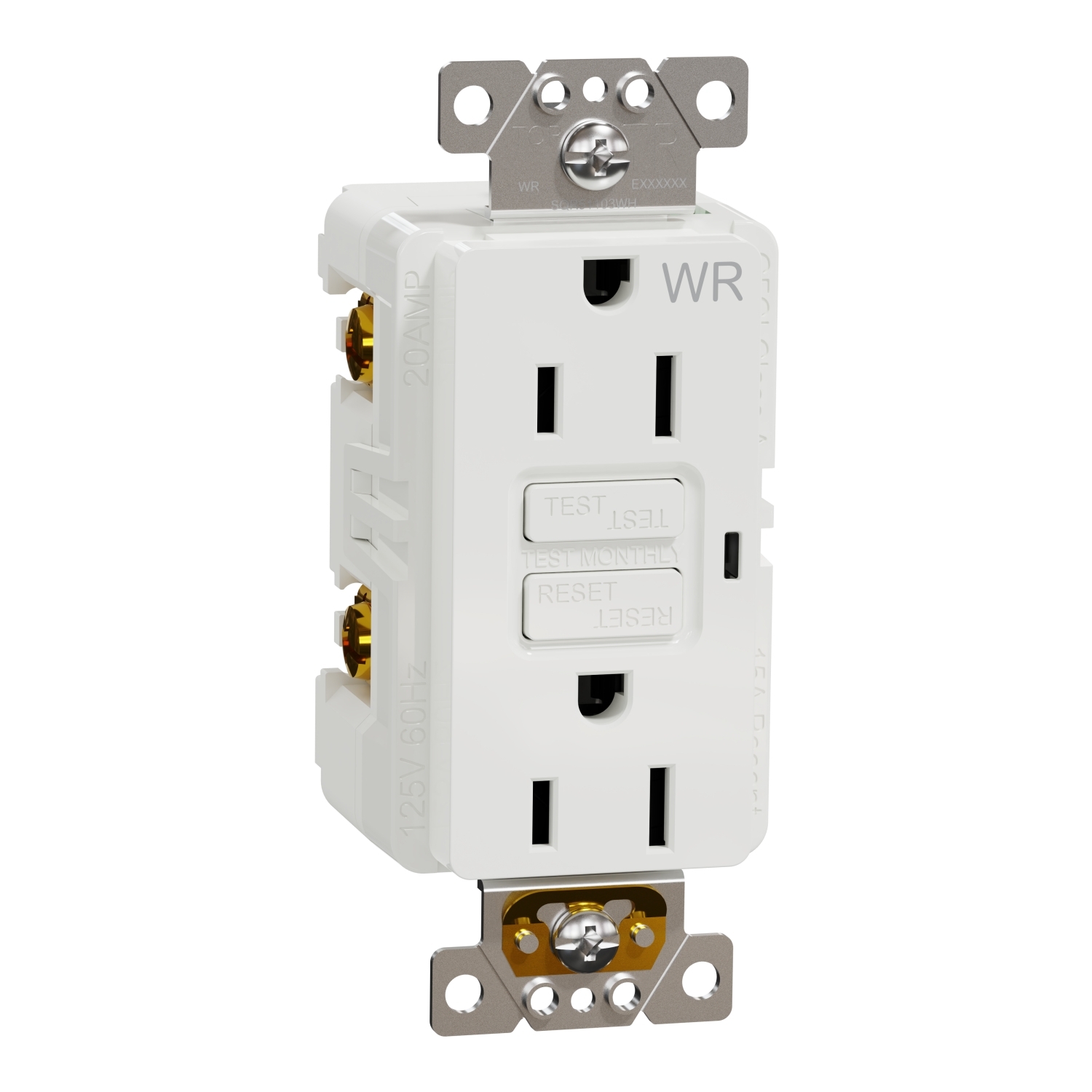 SQR51103WH X Series Socket-outlet, 125 V, 15 A, 2 poles, White