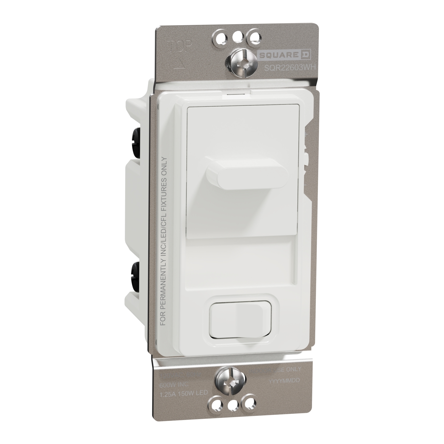 SQR22603WH X Series, 120 V, 5 A, 1 Poles, White