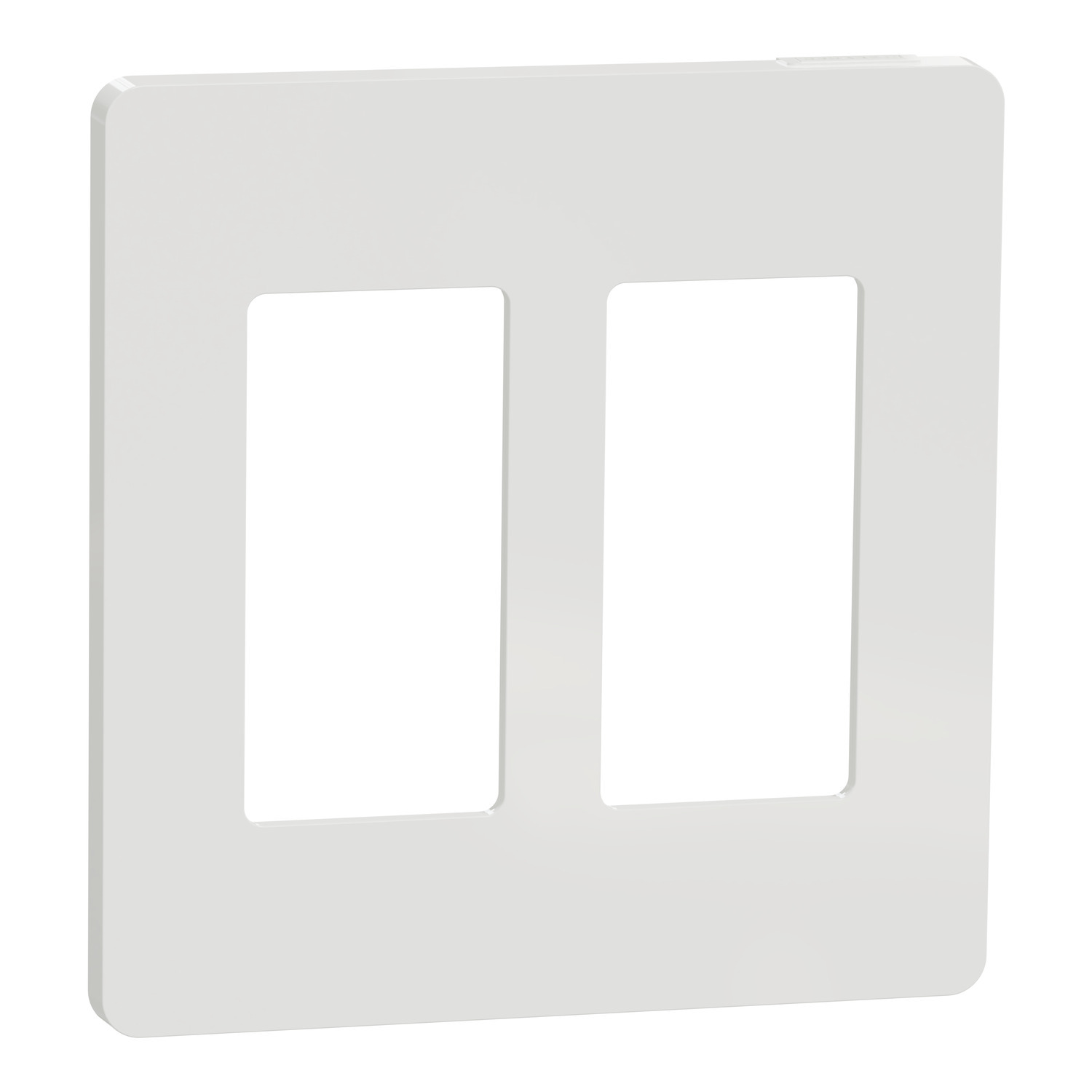 SQWP141002WH X Series Cover Frame, For Use With Decorator/Switch/Dimmer/Fan Controller/Sensor/Socket-Outlet, Plastic, White