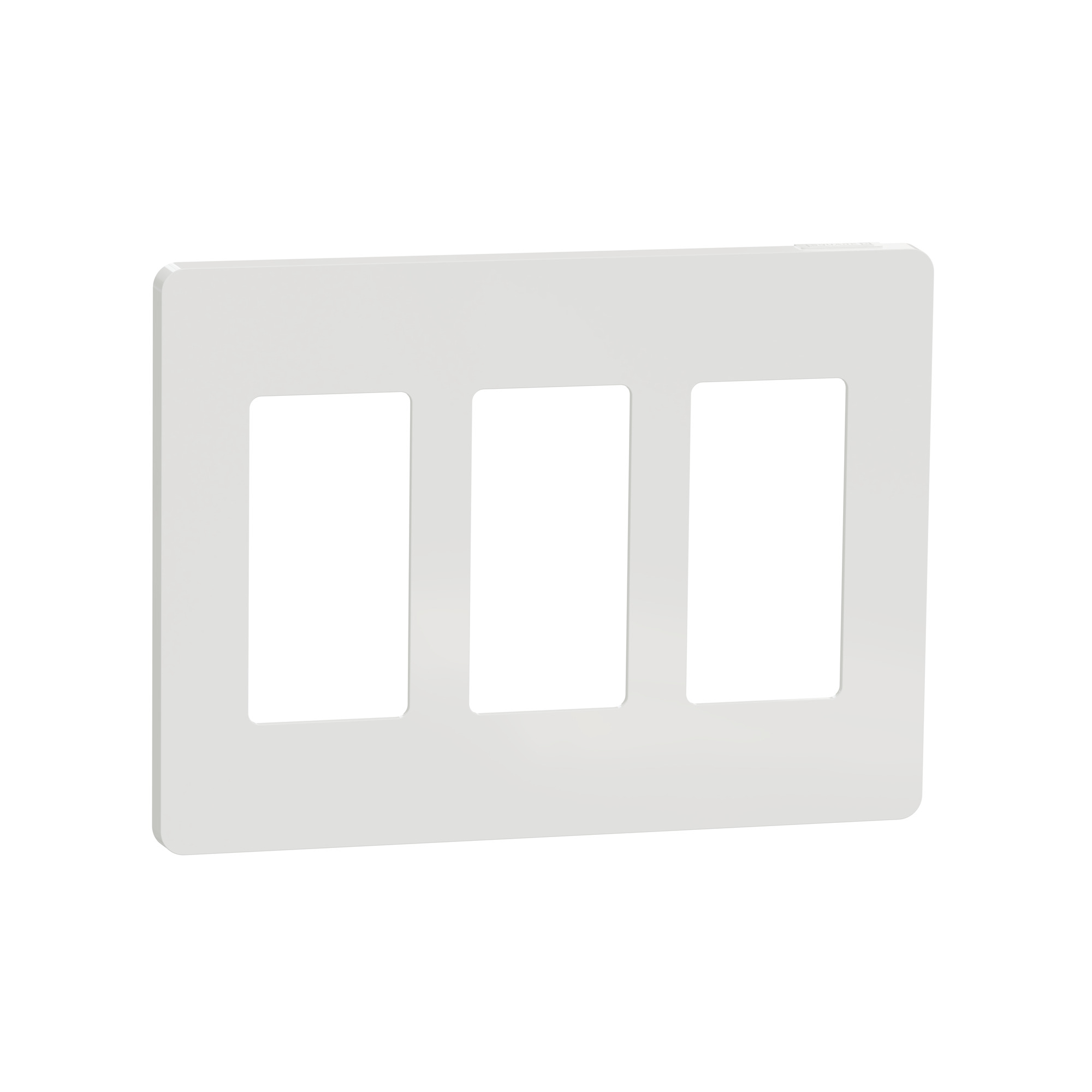 SQWP141003WH X Series Cover Frame, For Use With Decorator/Switch/Dimmer/Fan Controller/Sensor/Socket-Outlet, Plastic, White