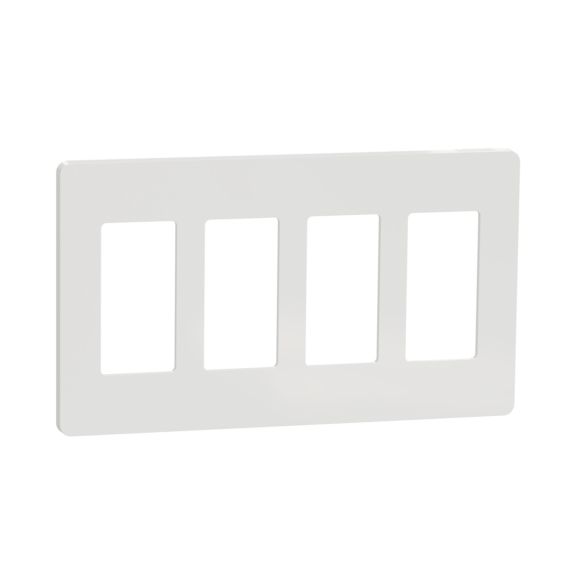 SQWP141004WH X Series Cover Frame, For Use With Decorator/Switch/Dimmer/Fan Controller/Sensor/Socket-Outlet, Plastic, White