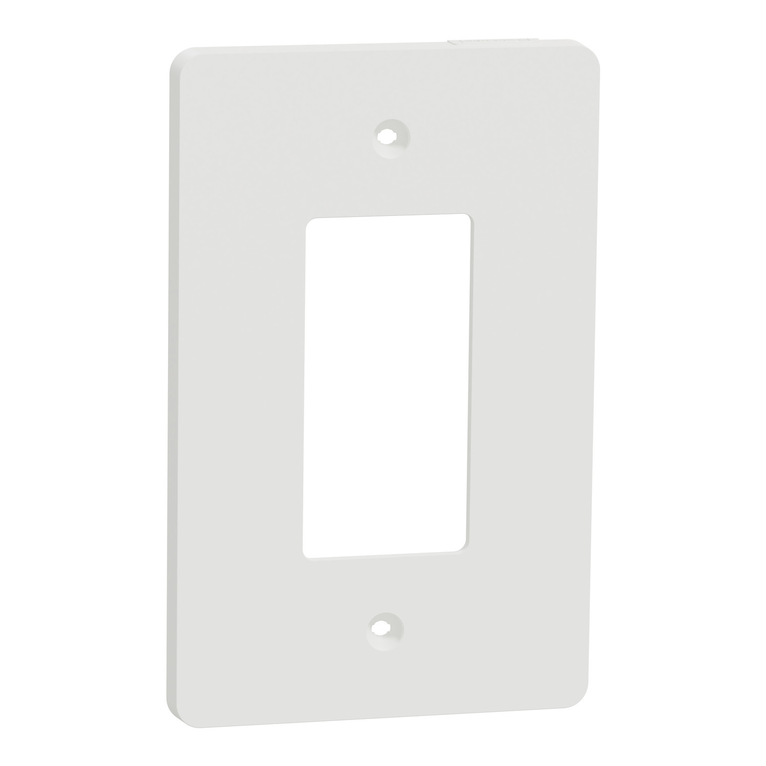 SQWS141001WH X Series Cover Frame, For Use With Decorator/Receptacle/Switch/Dimmer/Fan Control/Sensor, Blank Plate, Plastic, White