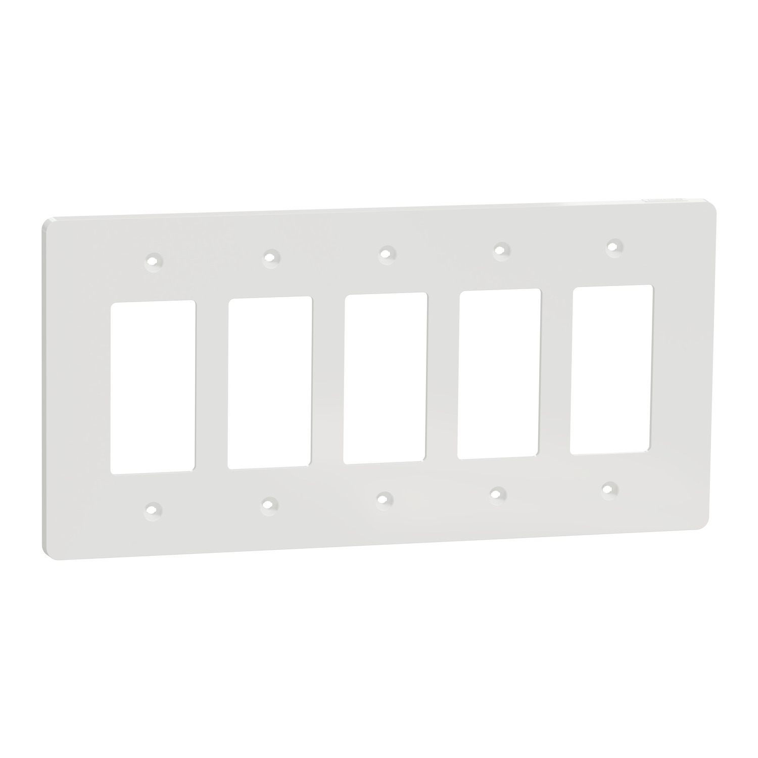 SQWS141005WH X Series Cover Frame, For Use With Decorator/Receptacle/Switch/Dimmer/Fan Control/Sensor, Blank Plate, Plastic, White