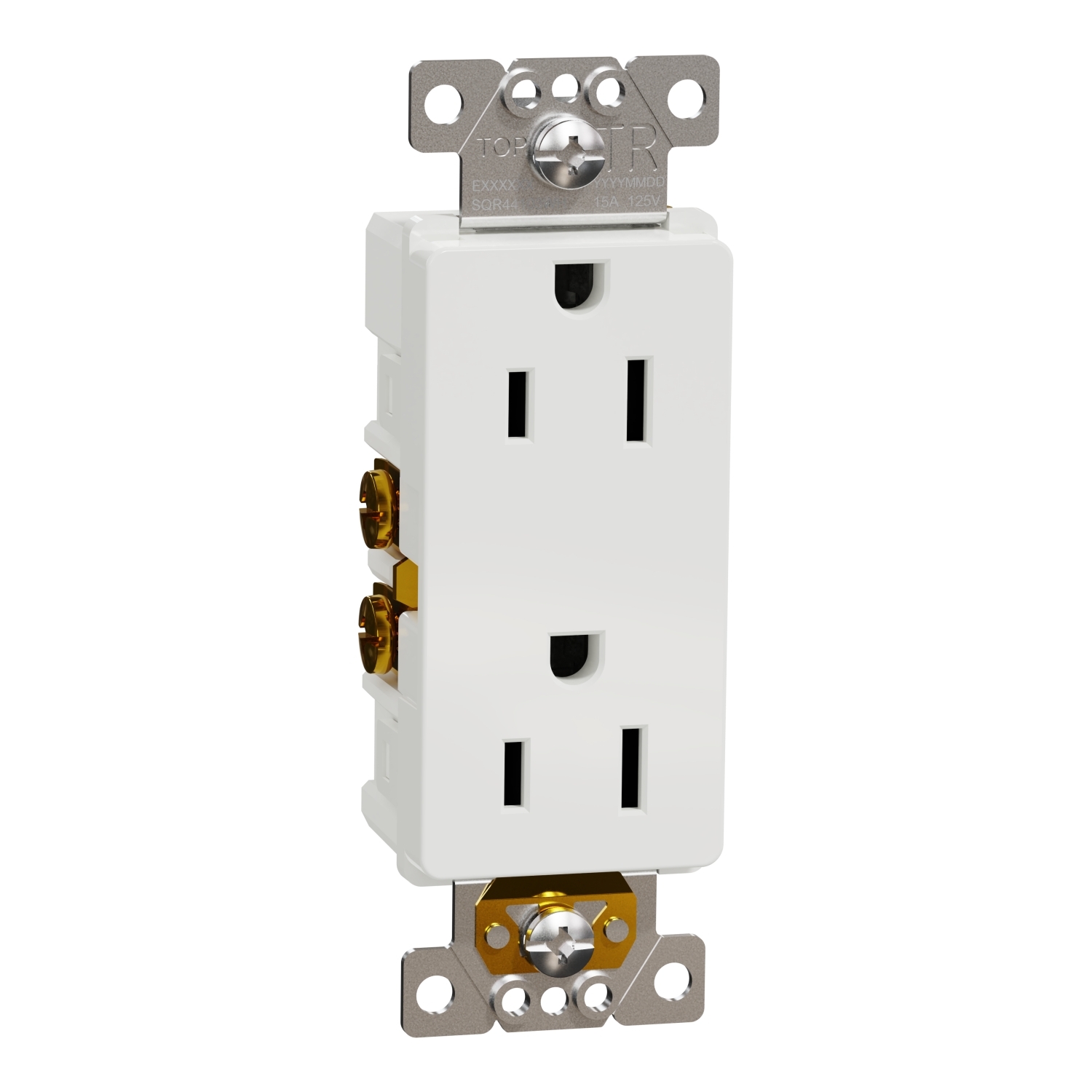 SQR44103WH X Series, 125 V, 15 A, 2 Poles, White
