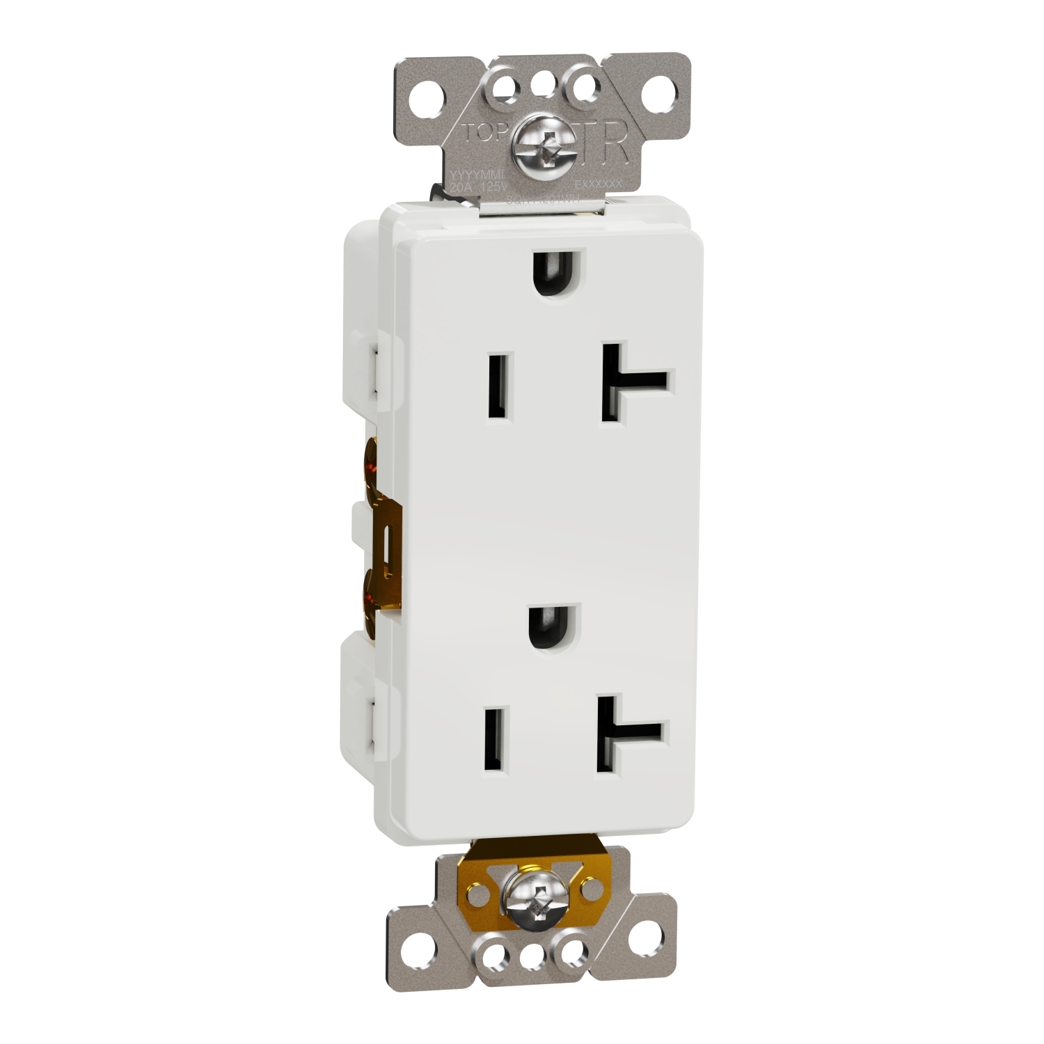 SQR44201WH X Series Socket-outlet, 125 V, 20 A, 2 poles, White