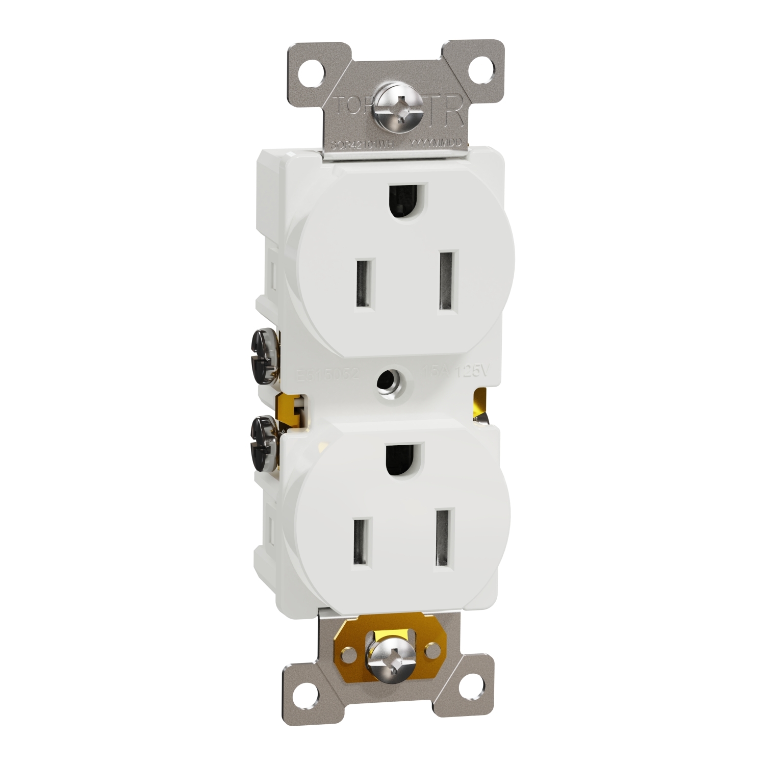SQR42103WH X Series, 125 V, 15 A, 2 Poles, White
