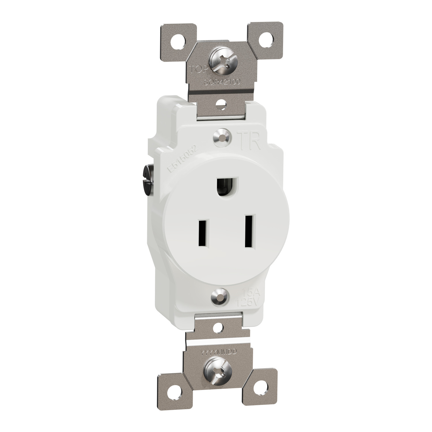 SQR42100WH X Series Socket-outlet, 125 V, 15 A, 2 poles, White