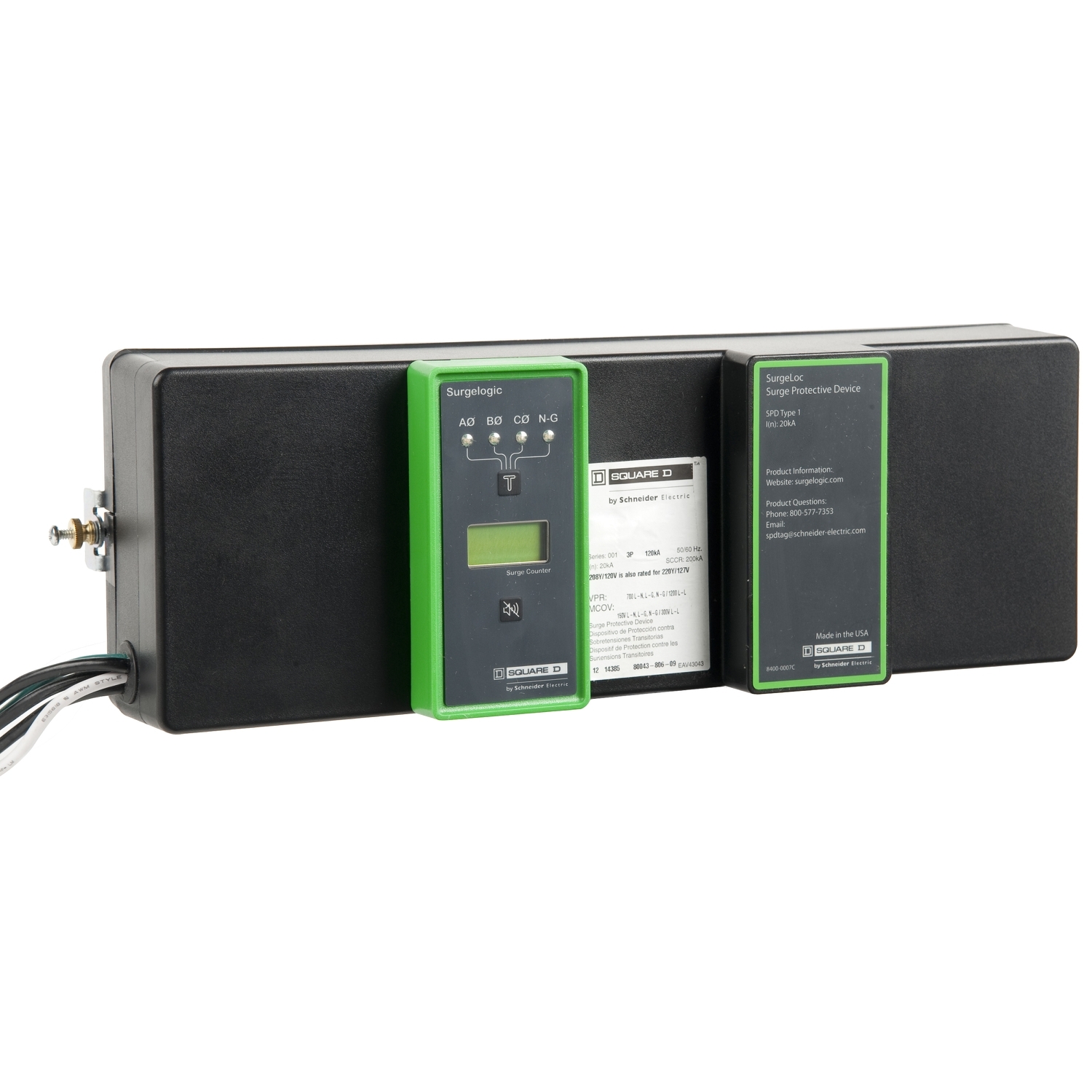 SSP01SBA12D SSP Surge protection module, 120/240, 200 kA sccr, 1 phase